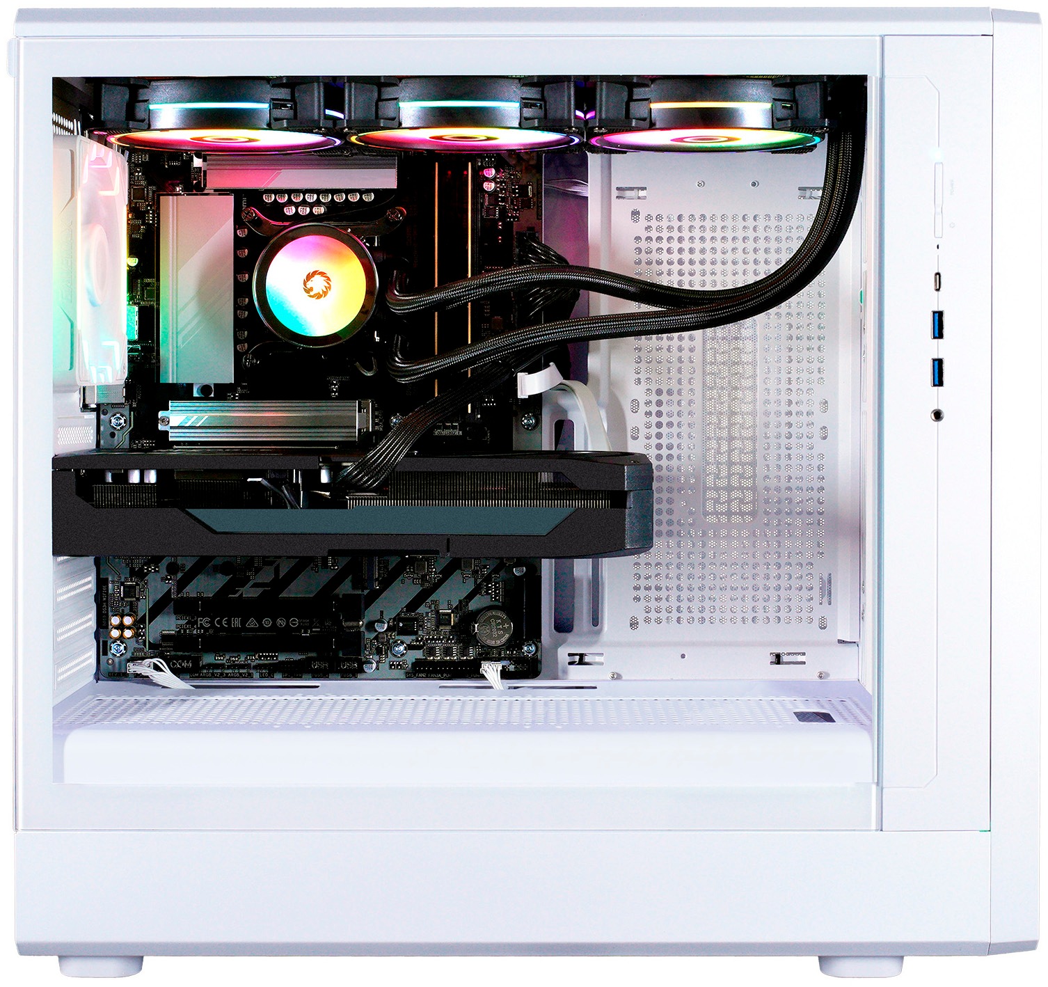 GAMEMAX Gaming-PC-Komplettsystem »GigaDeal CLAW WH 2803 AMD Ryzen 5 7500F 32GB DDR5 1TB SSD RX 9070« 32 ″ AMD Ryzen 5 Radeon™ RX 9070 32 GB RAM 1.000 GB SSD Windows 11, DDR5 RAM + Gigabyte GS32QCA LED-Monitor Curved, 80 cm 32"
