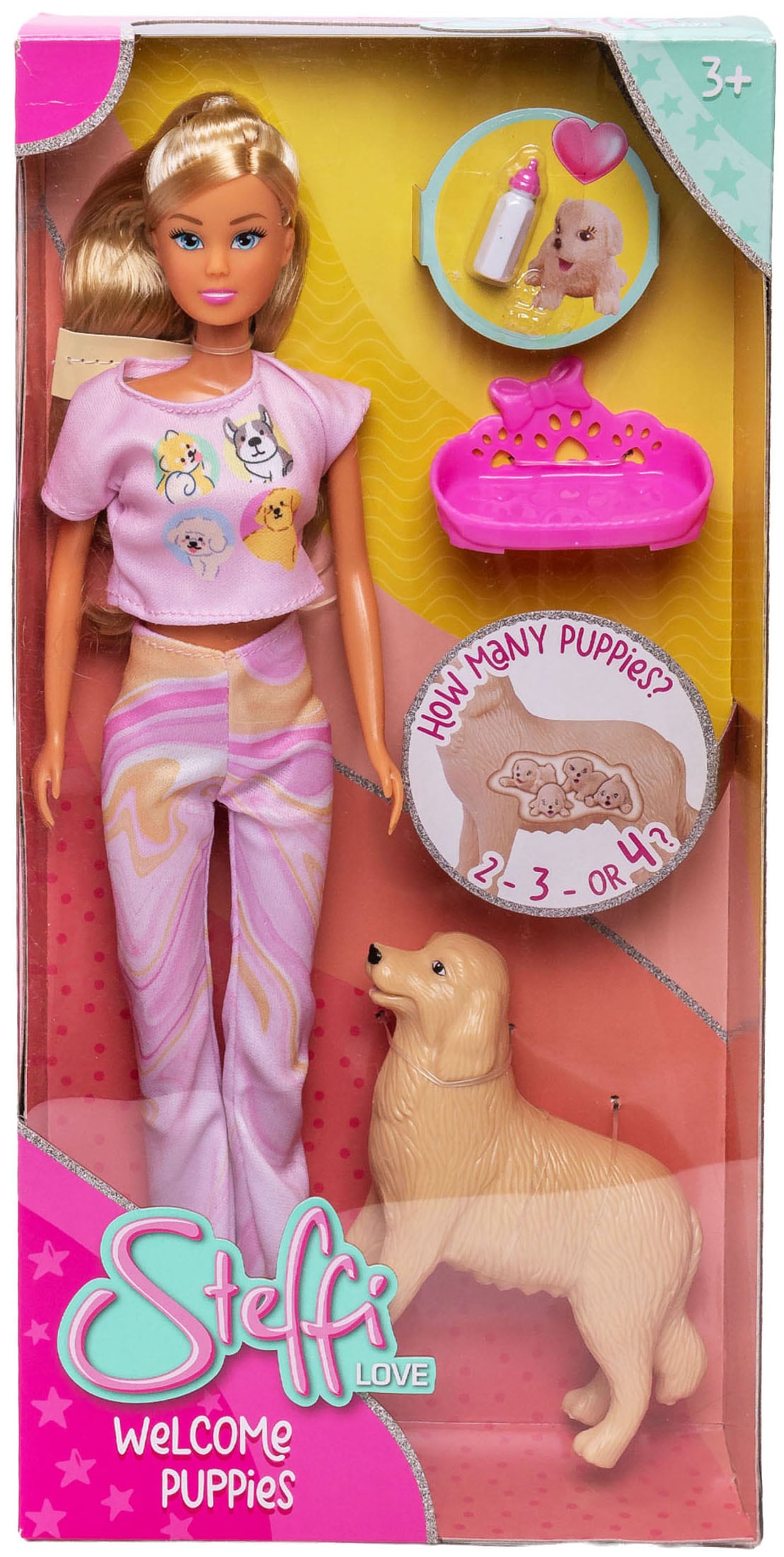 SIMBA Anziehpuppe »Steffi Love, Welcome Puppies« mit trächtiger Hündin