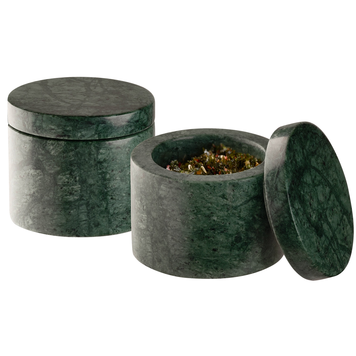 APS Butterdose »2er Set MINERA« Beton, Ø 6 cm, H: 5 cm, 40 ml, Unikat