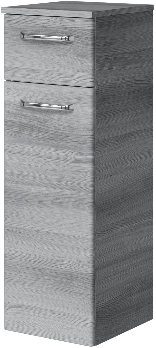 Saphir Badmöbel-Set »Badmöbel-Set Trentino 4-tlg Mineralmarmorwaschtisch,LED-Spiegelschrank«, (5 St.), Badezimmer-Set mit Midischrank und Unterschrank inkl. Türdämpfer