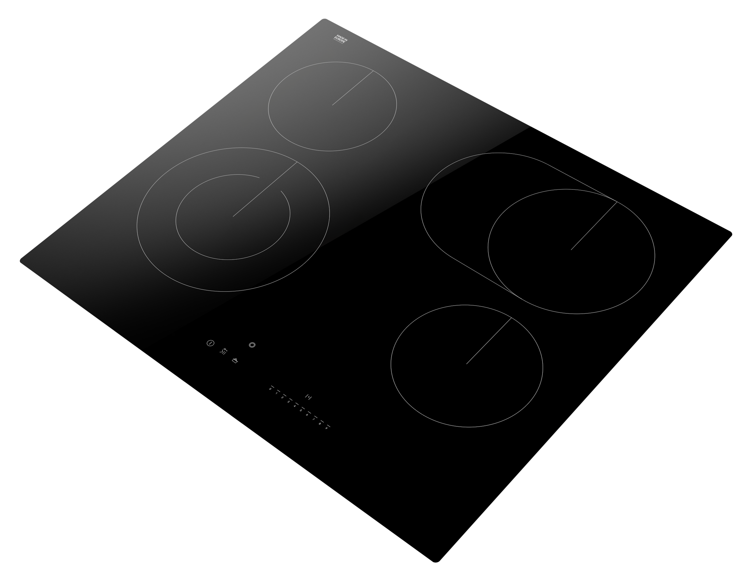Amica Elektro-Kochfeld »KMC 742 150 C« TopSpeed verkürzt die Aufheizzeit der Kochzonen