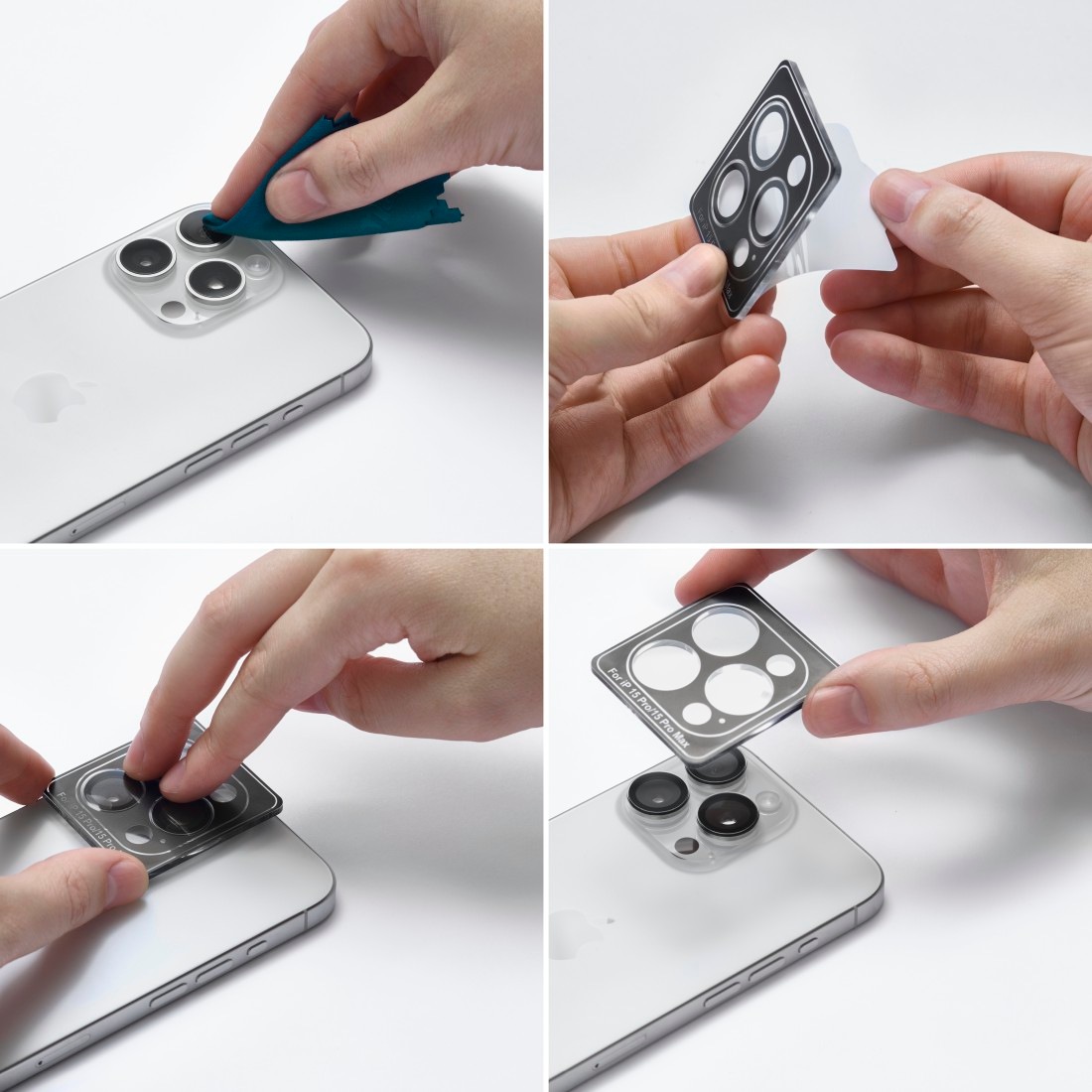 Hama Kameraschutzglas »Kameraschutz für iPhone 16 Pro/Pro Max (Panzerglas 9H, 3 Einzellinsen)«, für iPhone 16 Pro-iPhone 16 Pro Max