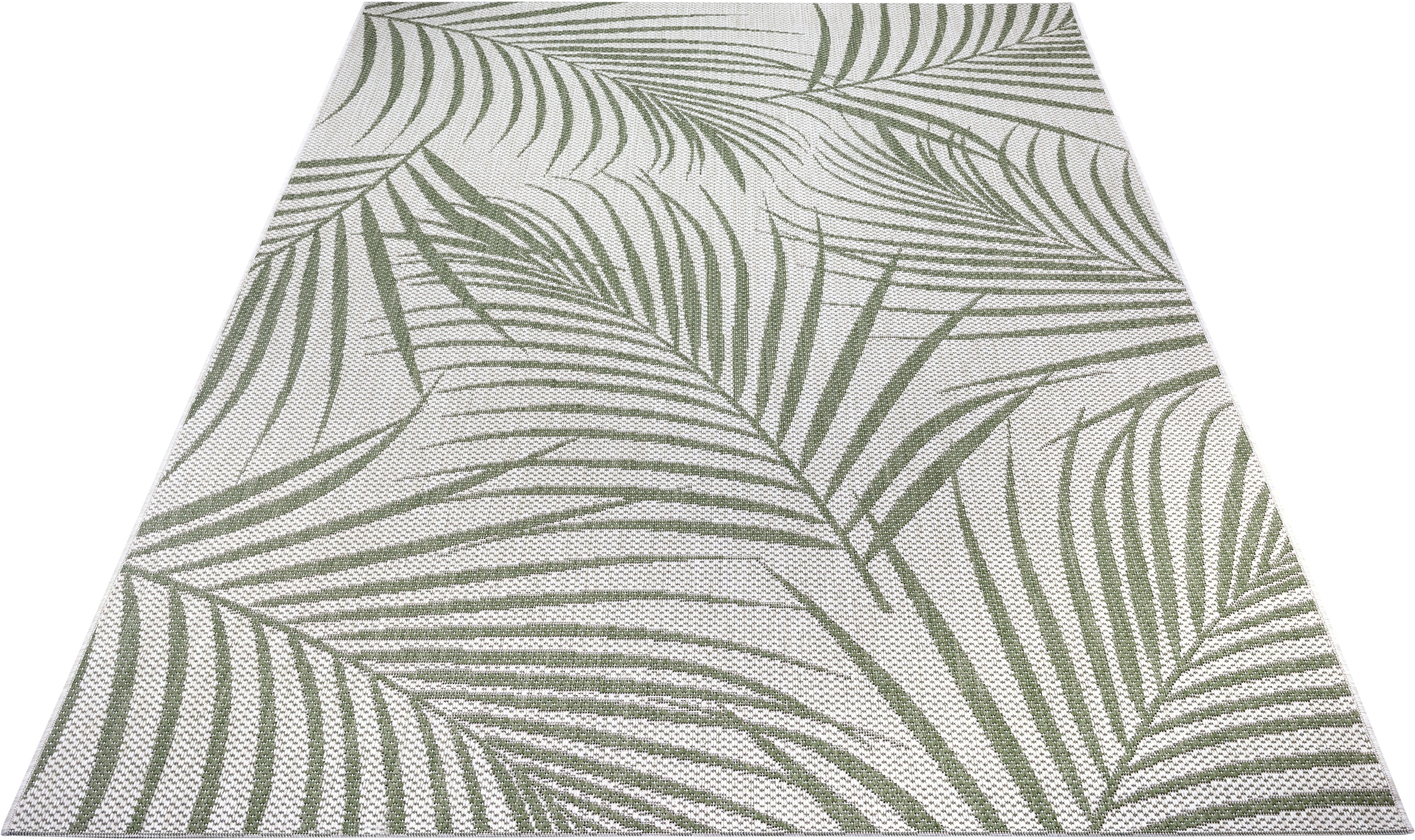 Leonique Teppich »Naya«, rechteckig, 3 mm Höhe, Florales Design, Robust, Pflegeleicht, Flachgewebe