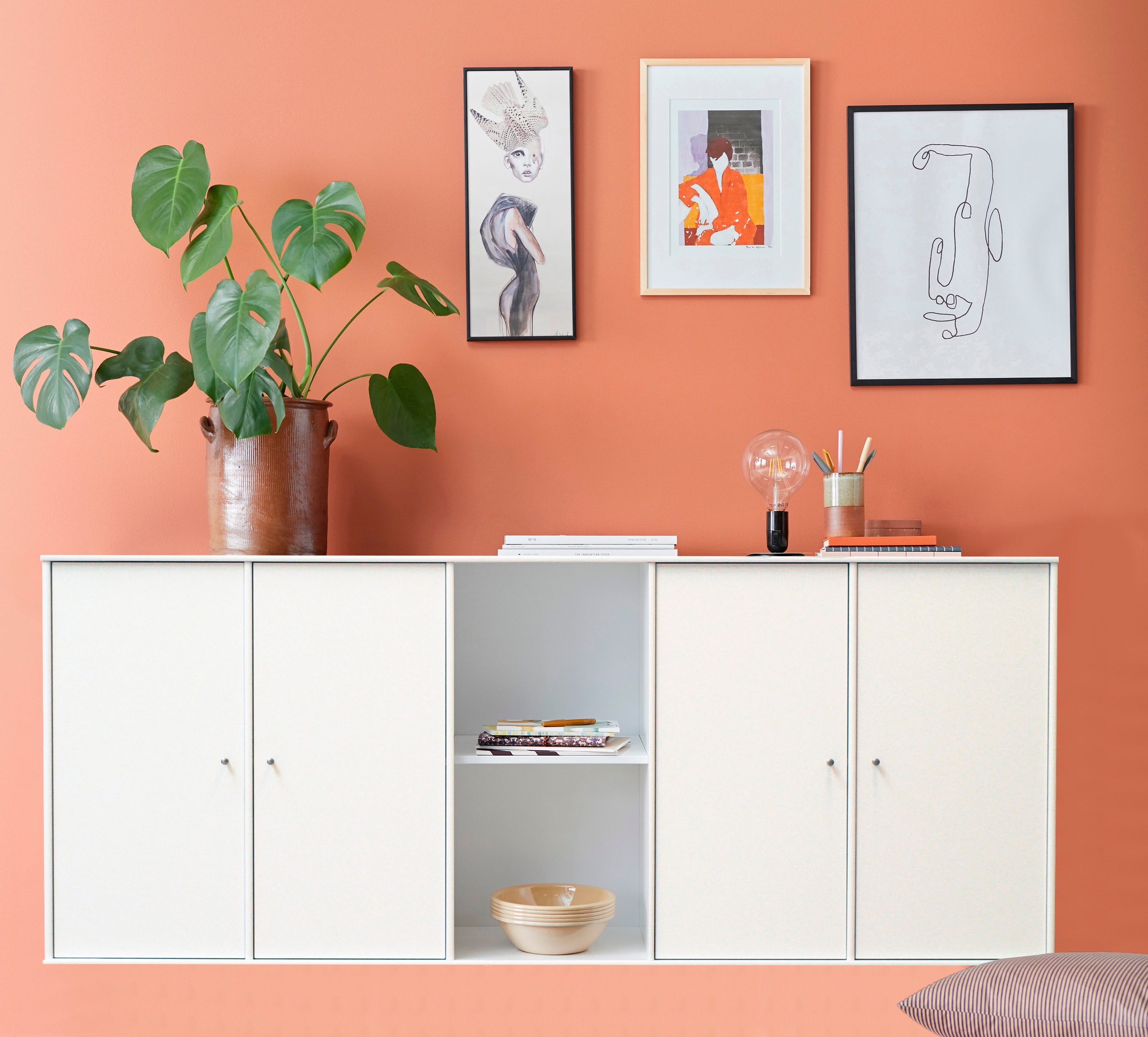 Hammel Furniture Sideboard »Mistral Kubus 117, hängend/stehend montierbar«, (1 St.), Verstellbar Einlegeböden, B: 169 cm, anpassungsbar Designmöbel