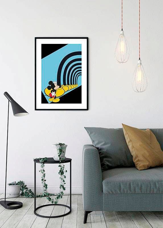 Komar Bild »Mickey Mouse Foot Tunnel«, Disney, (1 St.), Wandbild zur Dekoration im Kinderzimmer - ohne Rahmen