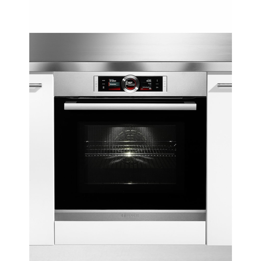 BOSCH Backofen mit Mikrowelle »HMG636RS1«, Serie 8, HMG636RS1, mit Vollauszug, ecoClean Direct