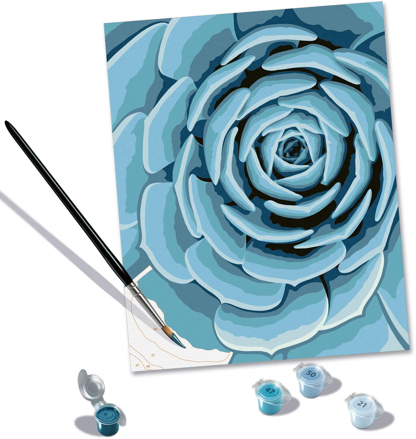 Ravensburger Malen nach Zahlen »CreArt, Botanical Blue«, Made in Europe