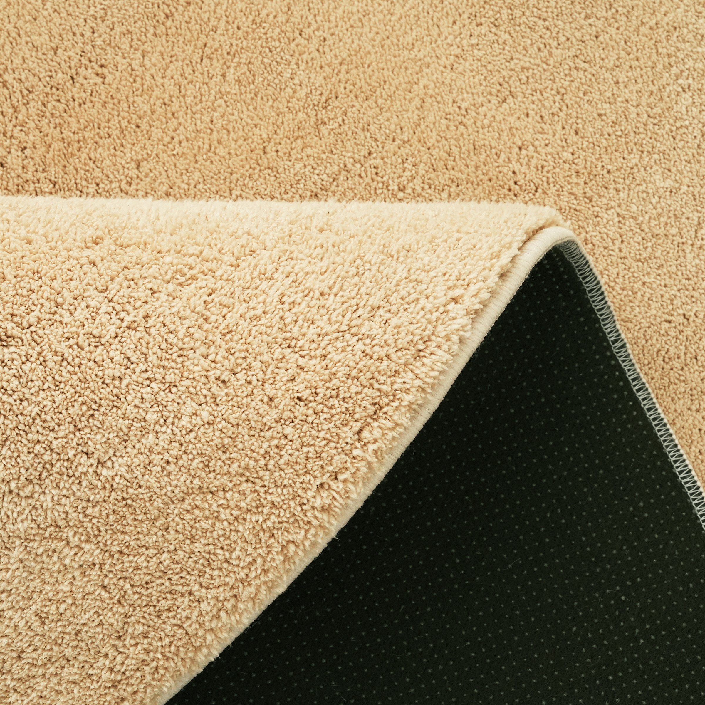 OTTO home Teppich »Cali« rund 16 mm Höhe Uni-Farben, kuschelig, & weich, waschbar, Wohnzimmer, Schlafzimmer