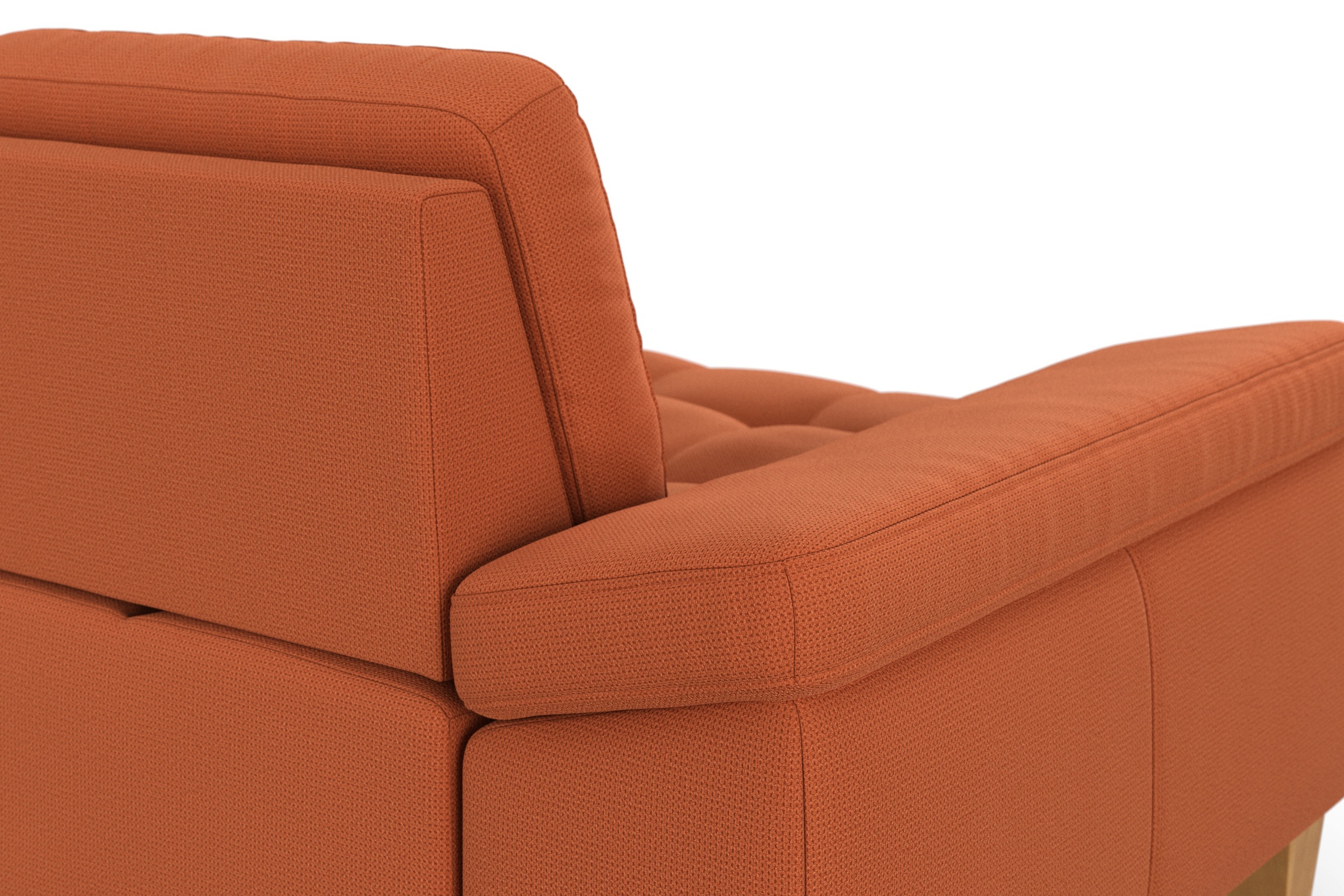 sit&more Ecksofa »Westham L-Form«, mit Recamiere, mit oder ohne Bettfunktion, Bettkasten, Füße Eiche