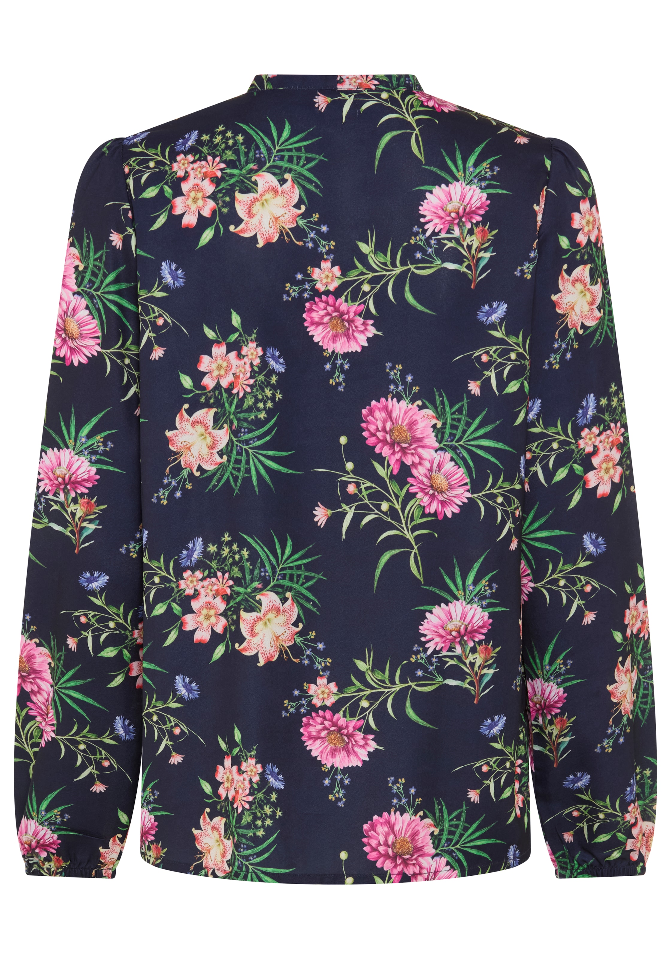 Laura Scott Druckbluse femininer Stil, leicht glänzend, aus Polyester