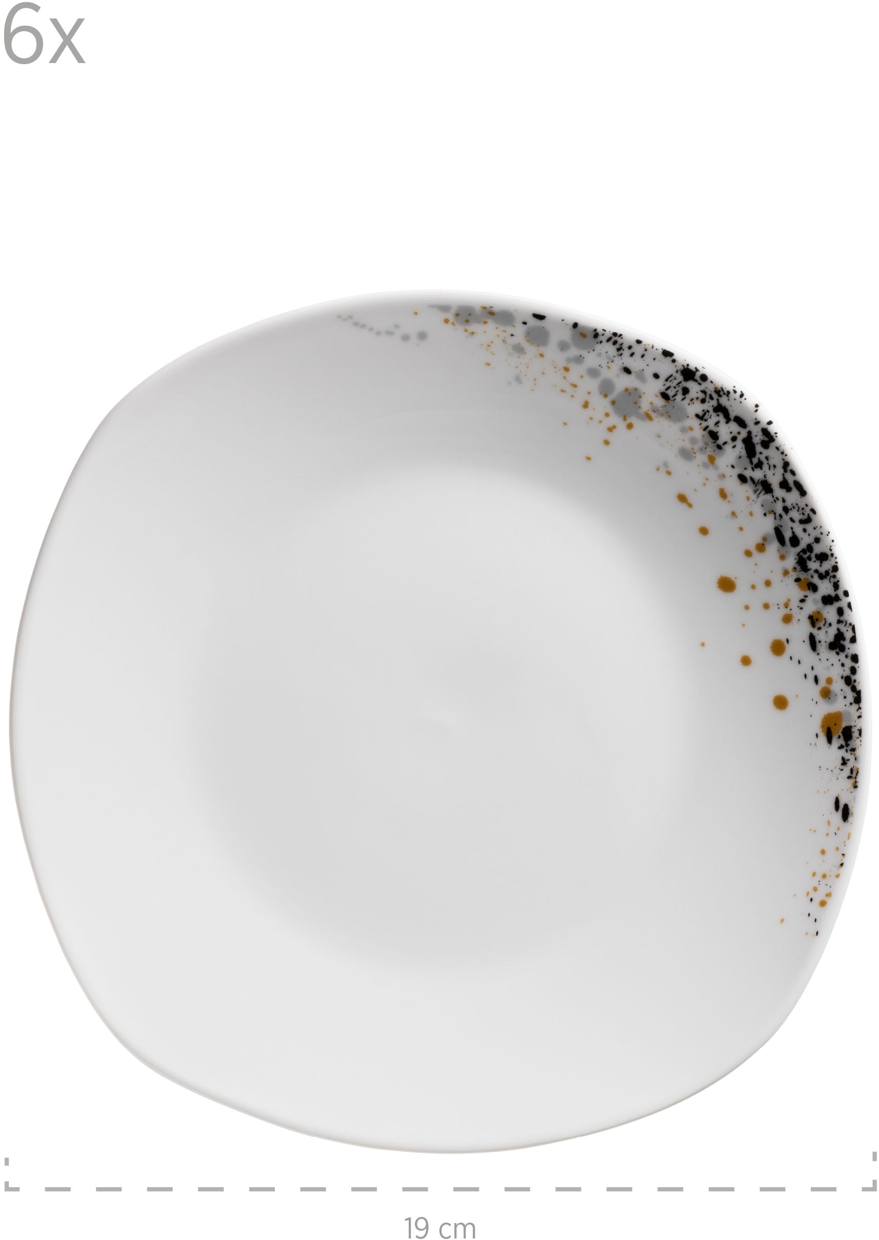 MÄSER Teller-Set »SPACE DUST, Geschirr Set, Porzellan« Teller Set