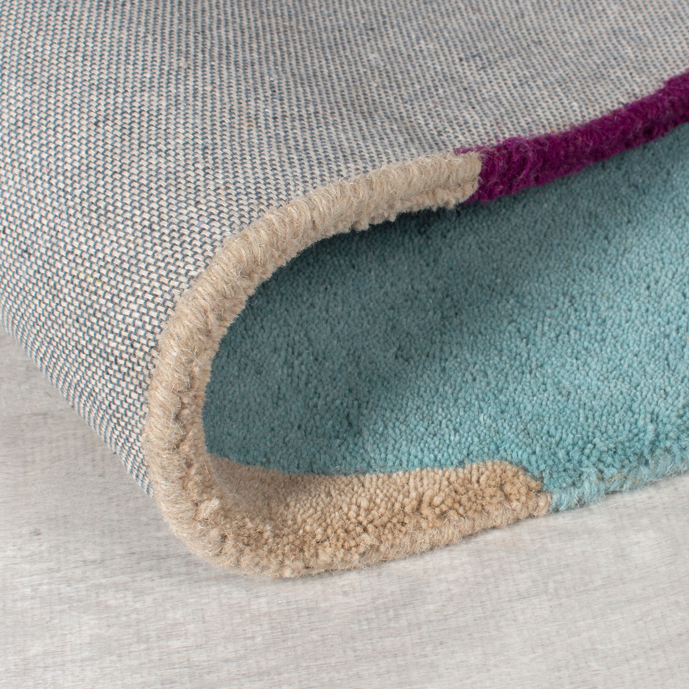 FLAIR RUGS Wollteppich »Mia Arch«, rechteckig, 12 mm Höhe, mit gebogener Ka günstig online kaufen