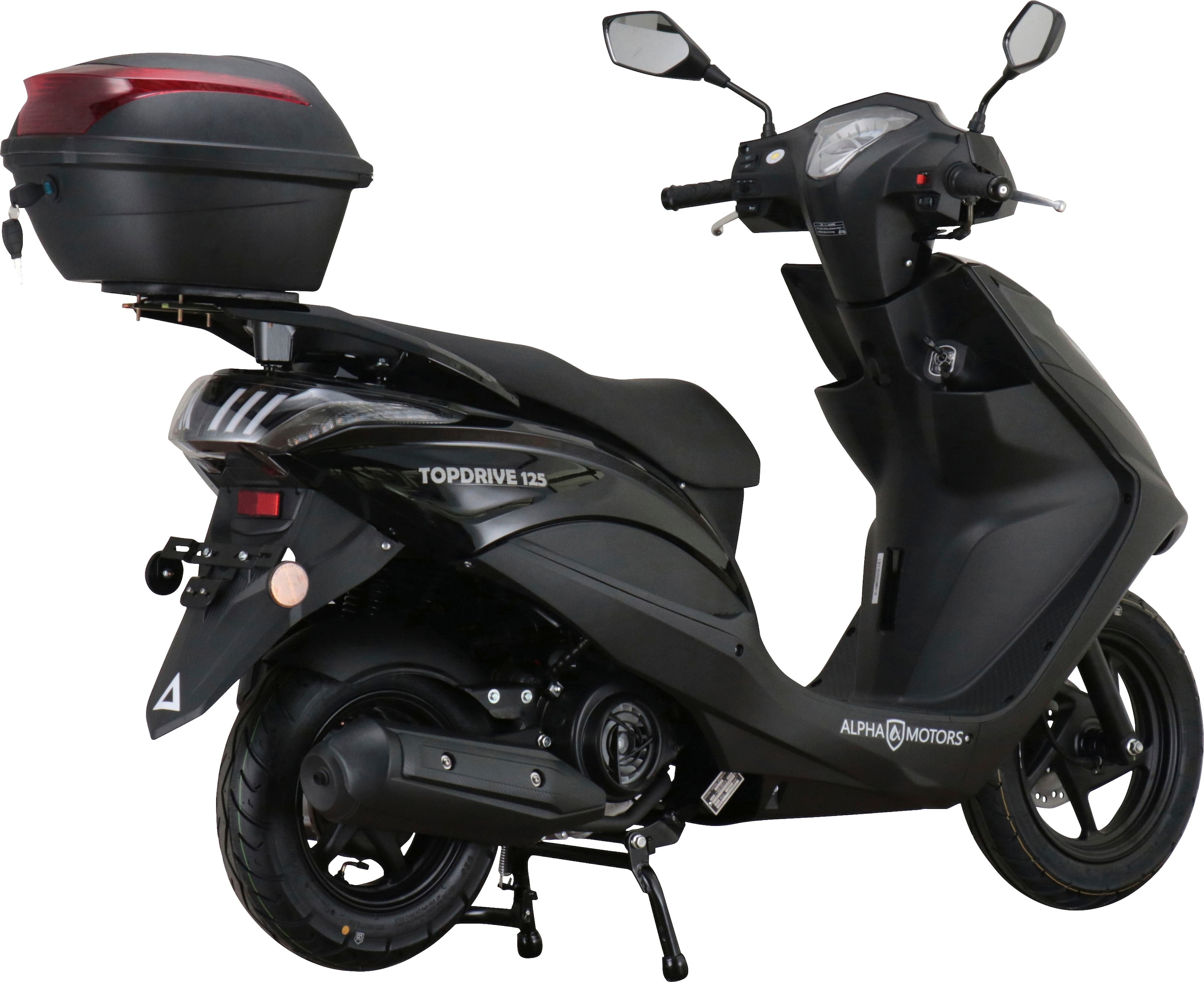 Alpha Motors Motorroller »Topdrive«, 125 cm³, 85 km/h, Euro 5, 8,56 PS, (mit Topcase), mit USB-Anschluss
