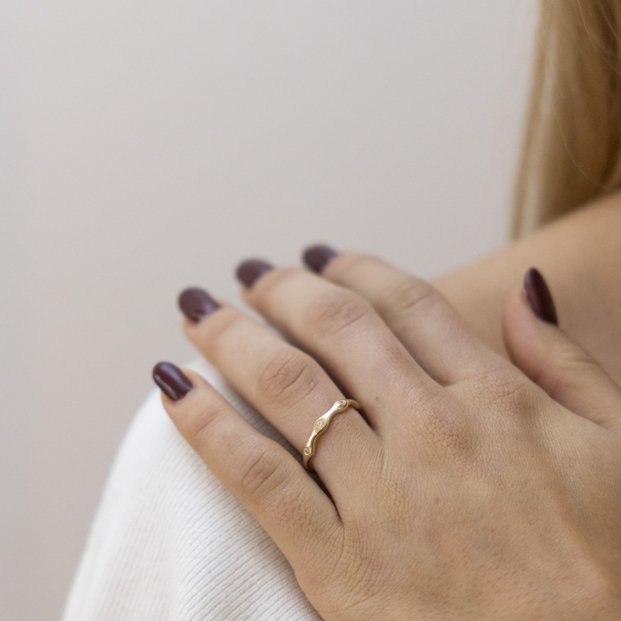 Fascination by Ellen K. Fingerring »375 Gelbgold mit Zirkonia weiß«