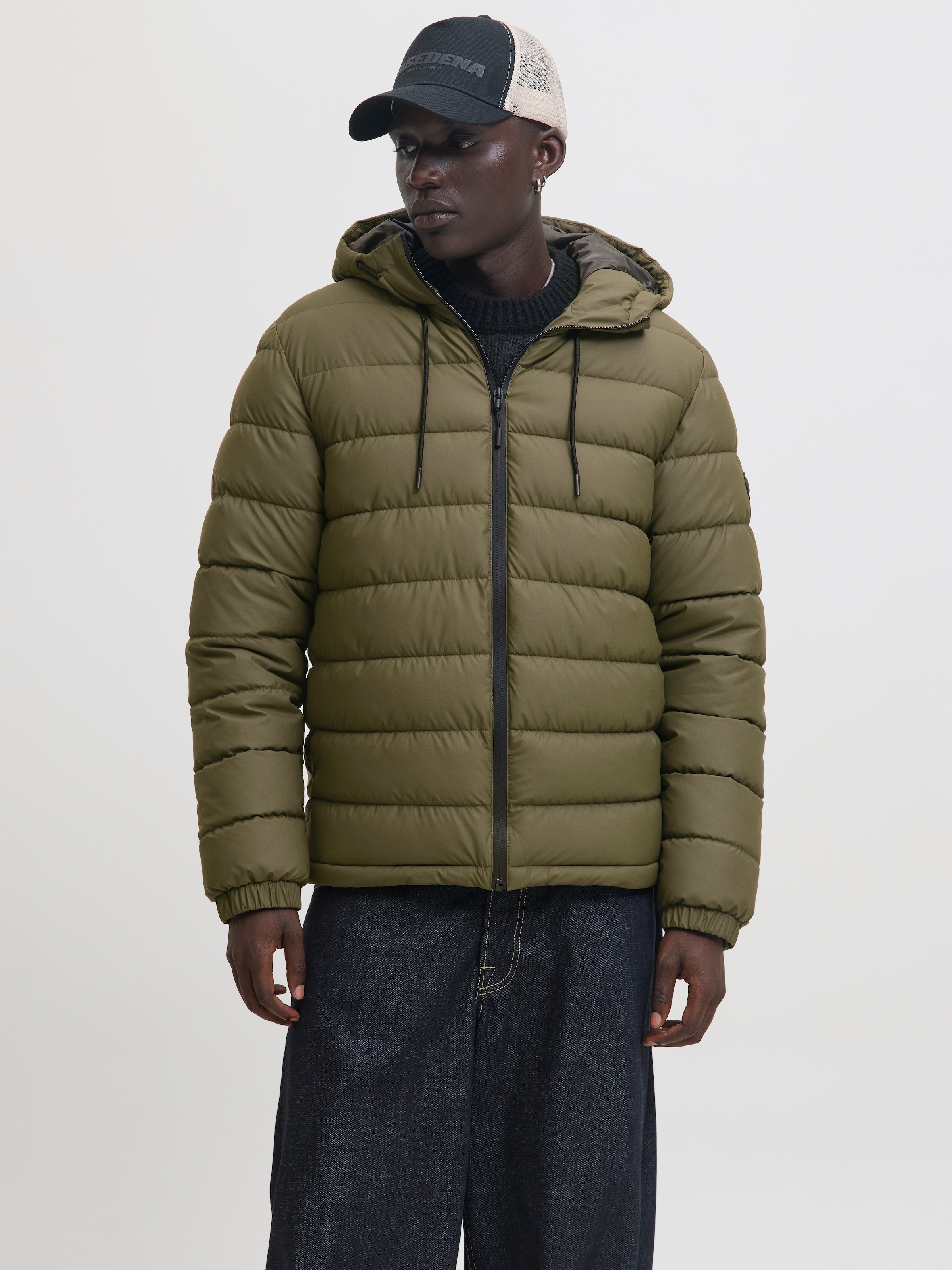 Jack & Jones Steppjacke »JCOPOINT PU PUFFER JACKET BF« mit Kapuze
