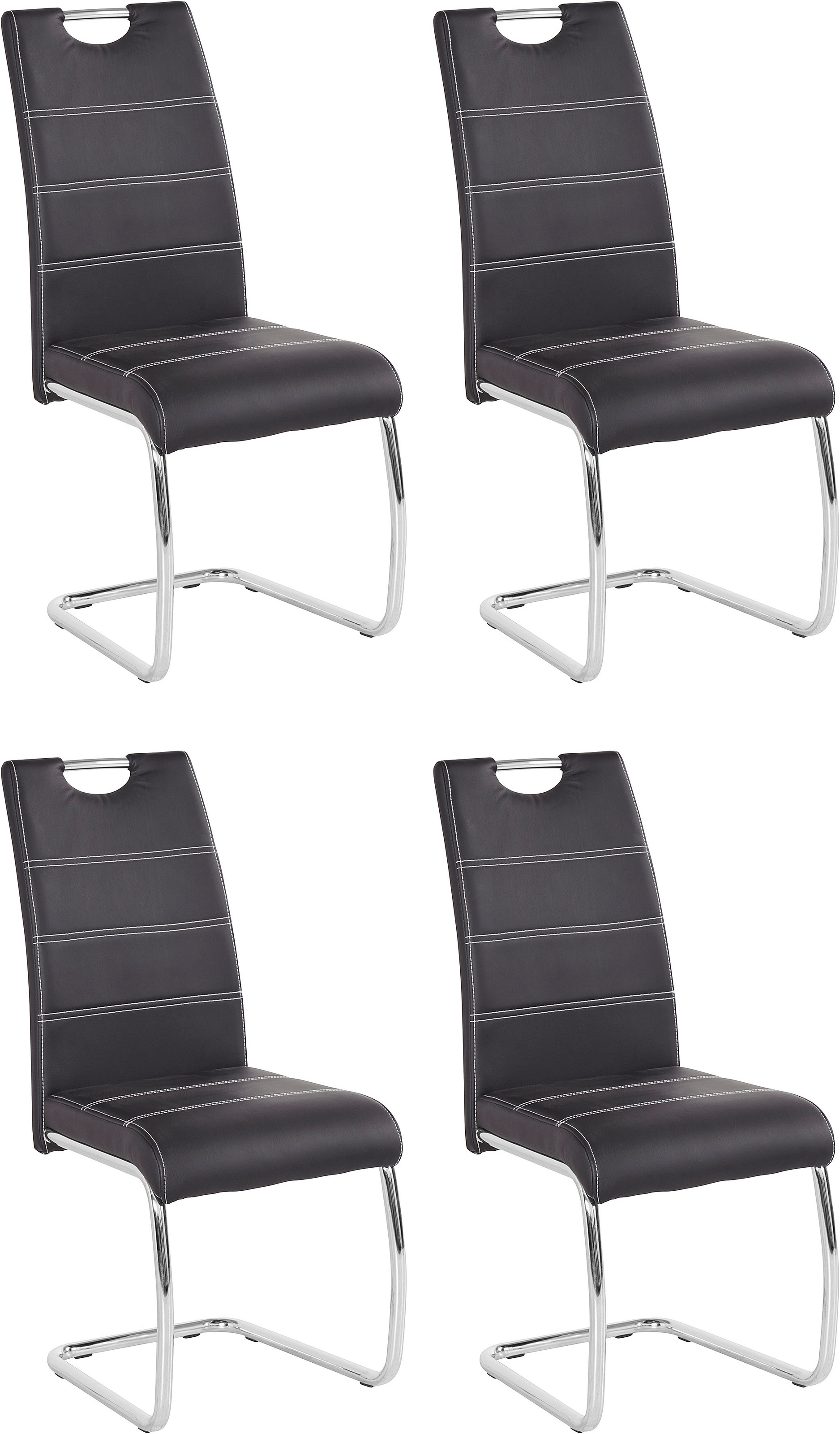 HELA Freischwinger »FLORA«, (Set), 4 St., Kunstleder, 1, 2 oder 4 Stück, Fr günstig online kaufen
