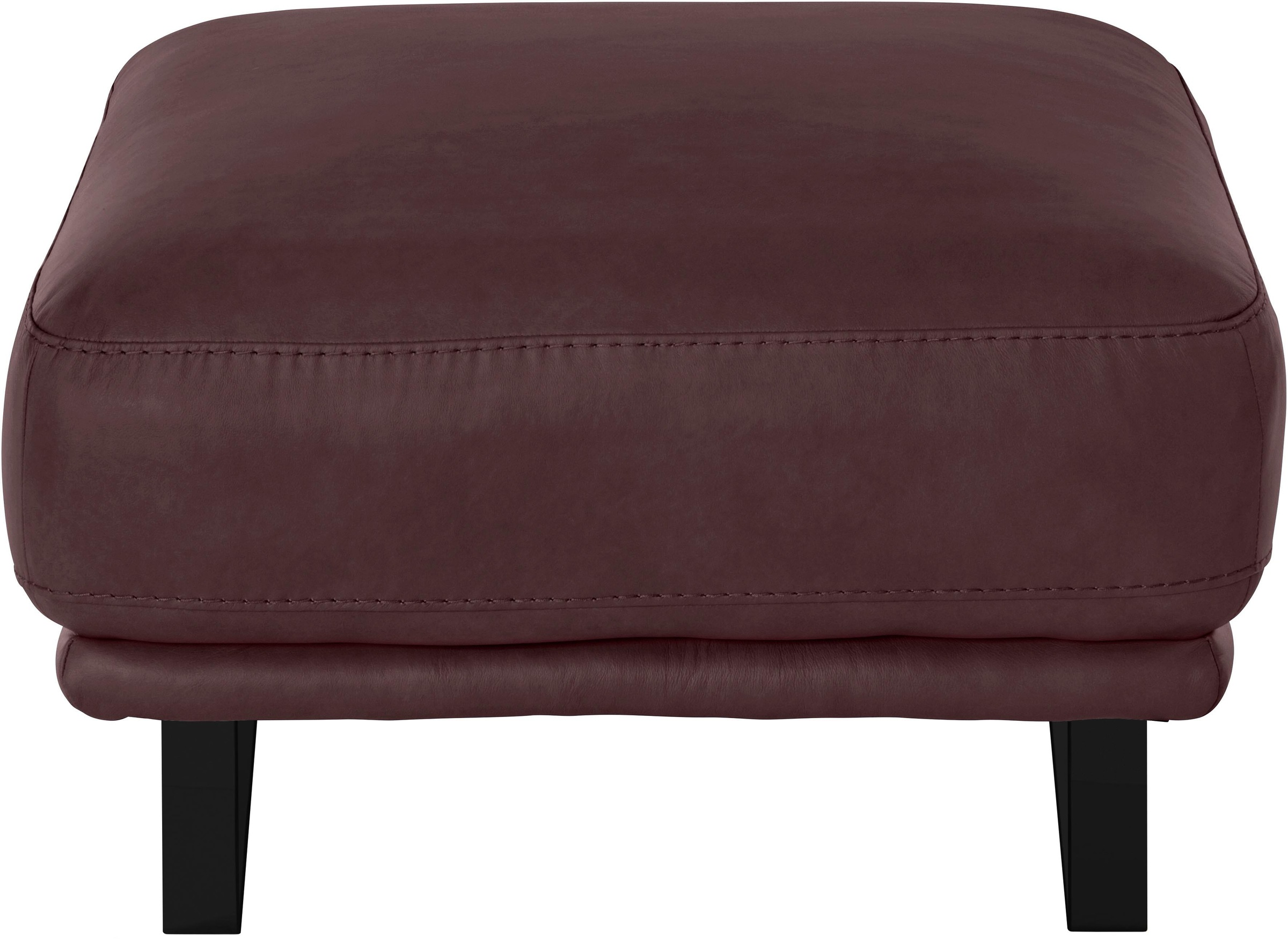 W.SCHILLIG Hocker »montanaa«, mit Metallkufen in Schwarz pulverbeschichtet, Breite 71 cm