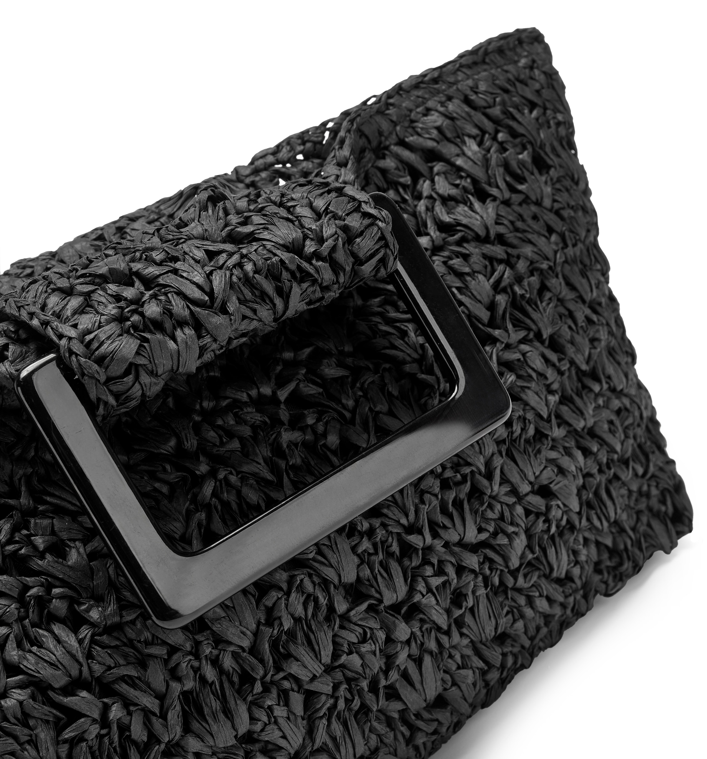 LSCN by LASCANA Handtasche »Clutch, Tragetasche, Sommertasche, Strandtasche« im sommerlichen Bast-Look mit modischem Henkel
