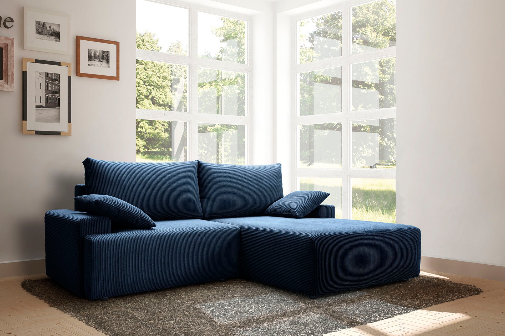 exxpo - sofa fashion Ecksofa "Orinoko, aktuelles Design und hoher Sitzkomfo günstig online kaufen