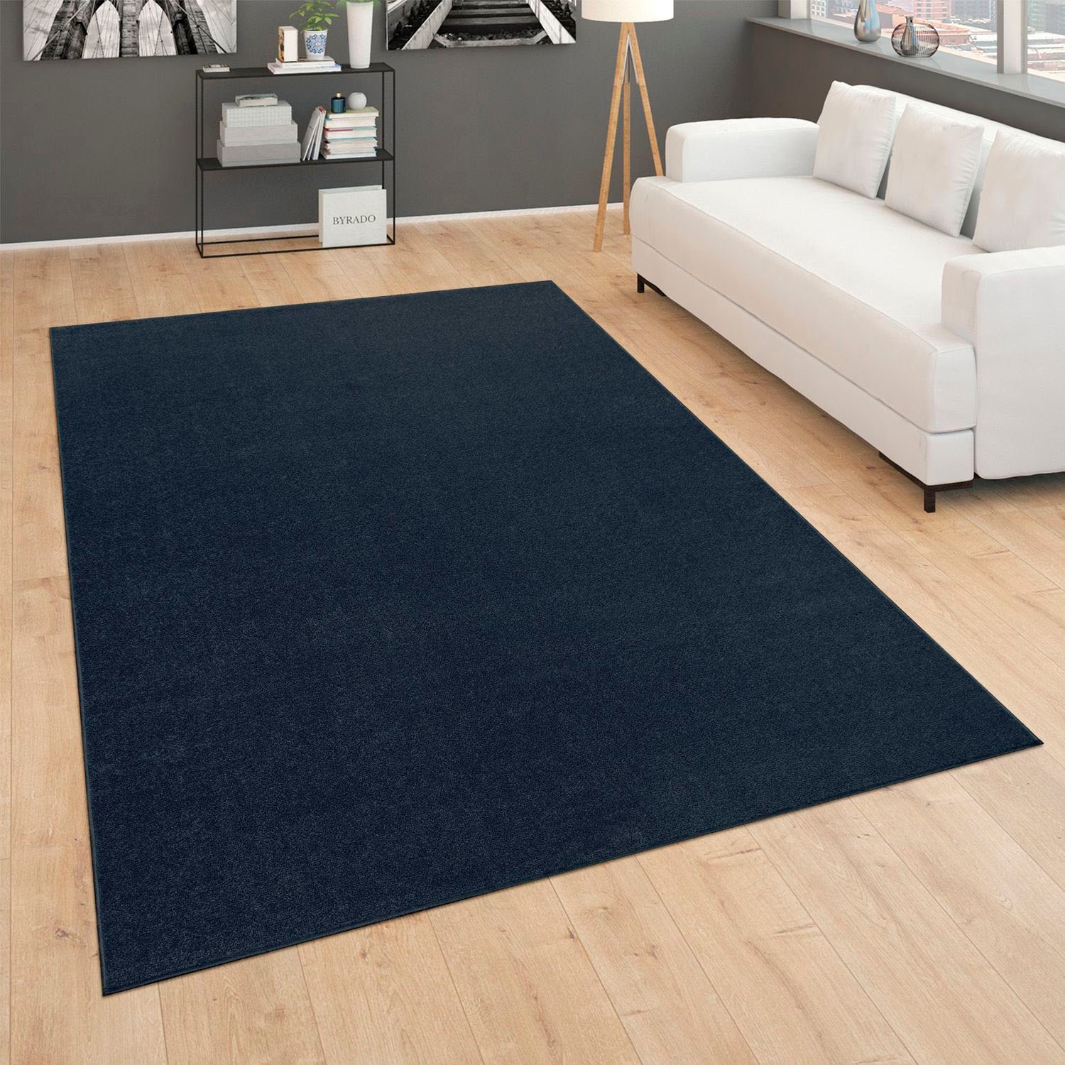 Paco Home Teppich »Porto 890«, rechteckig, Kurzflor, Uni-Farben, ideal im  Wohnzimmer & Schlafzimmer bequem und schnell bestellen