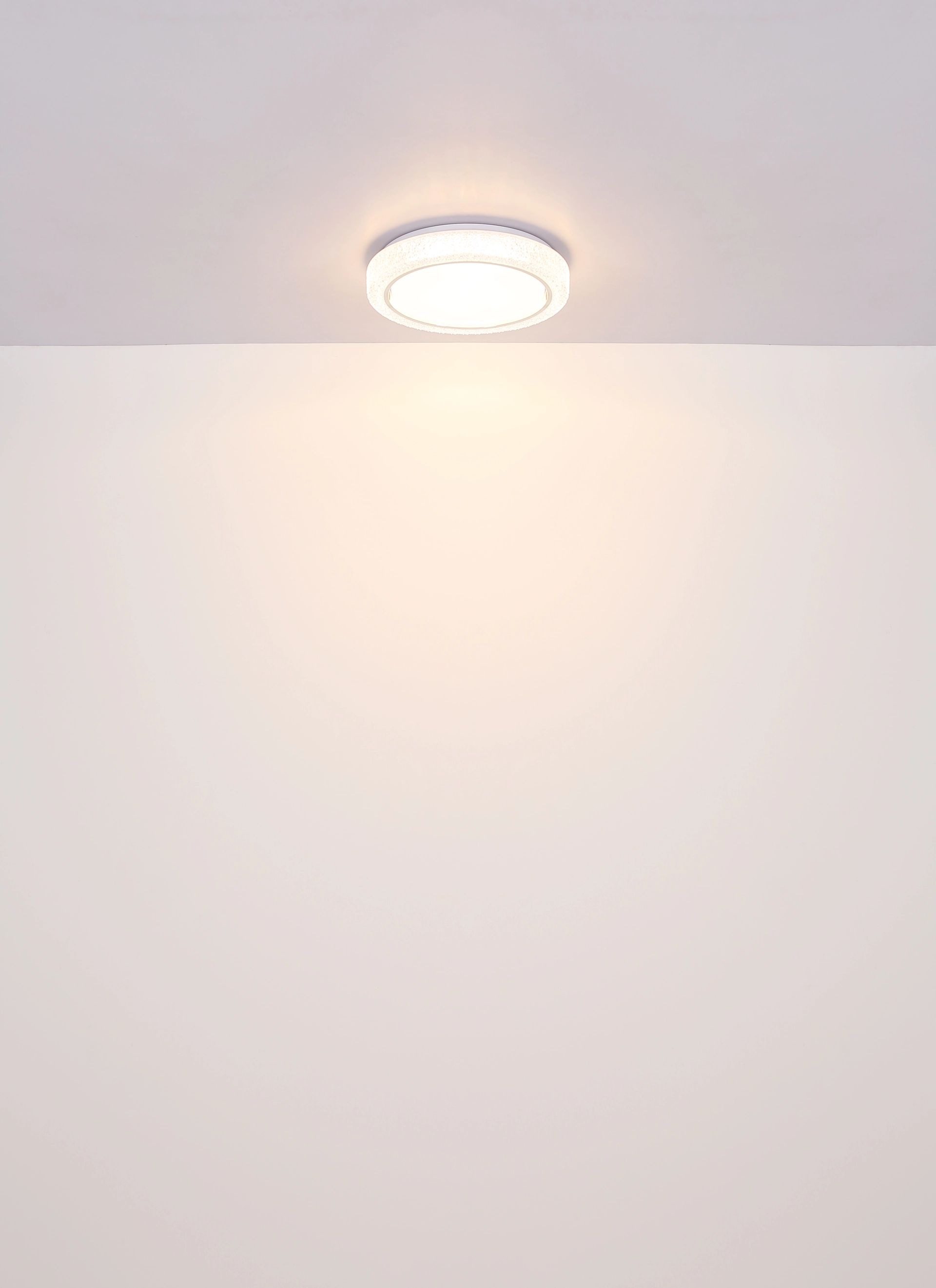 GLOBO LIGHTING LED Deckenleuchte »LIAMI« LED-Modul 1 Stk. Warmweiß Deckenlampe, Kristalle, Wohnzimmer, Schlafzimmer, elegant
