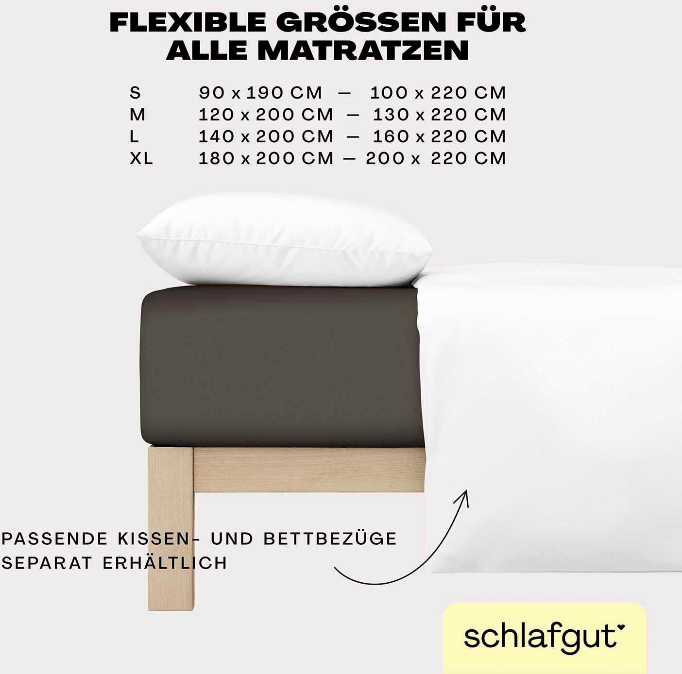 Schlafgut Spannbettlaken »EASY Jersey Elasthan«, MADE IN GREEN by OEKO-TEX®
