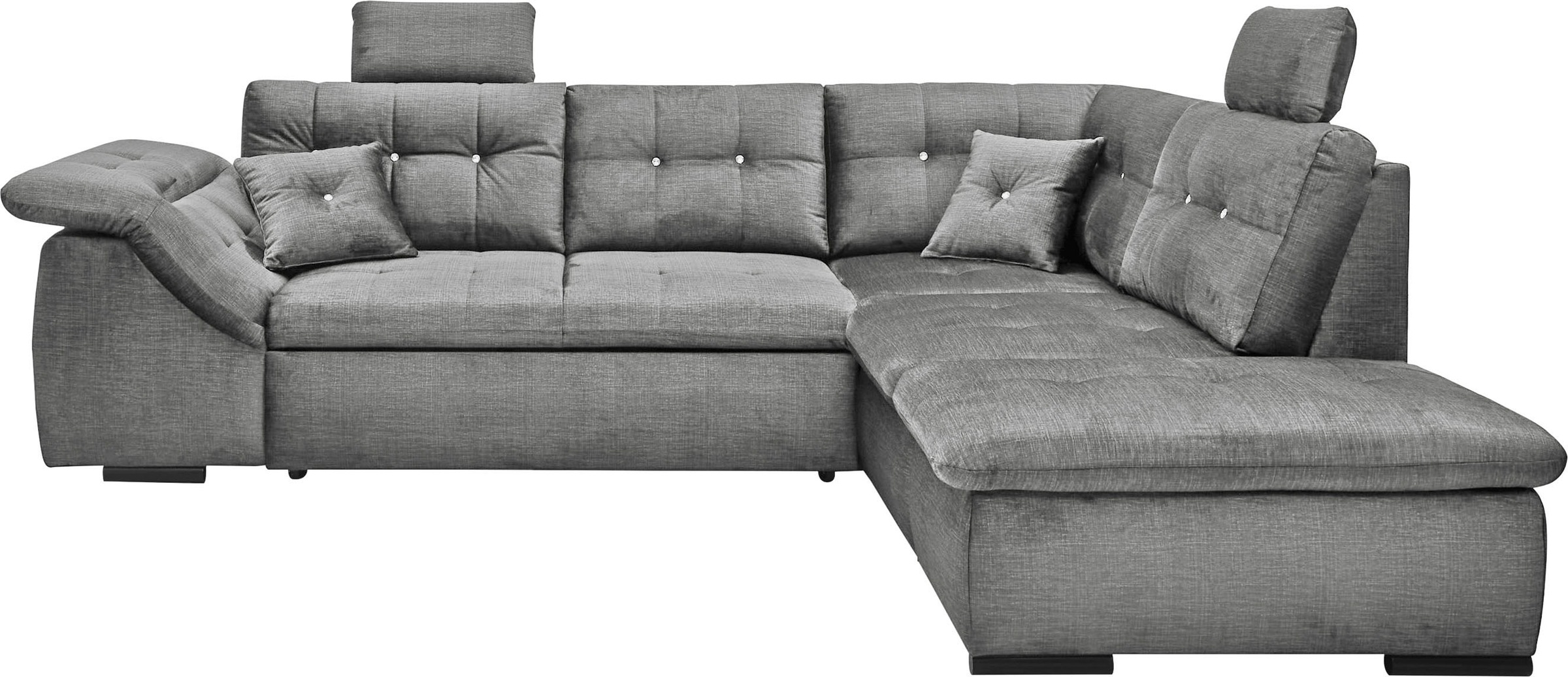 ED EXCITING DESIGN Ecksofa "Bolonia L-Form", mit Bettfunktion, Bettkasten, günstig online kaufen