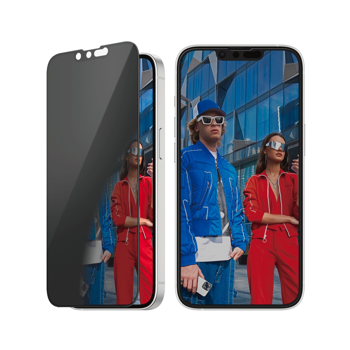 CARE by PanzerGlass Displayschutzglas »Ultra-Wide Fit Privacy Screen Protection«, für Apple iPhone 16e-Apple iPhone 14-Apple iPhone 13/13 Pro, Displayschutzfolie, Schutzfolie, Bildschirmschutz, kratz- & stoßfest