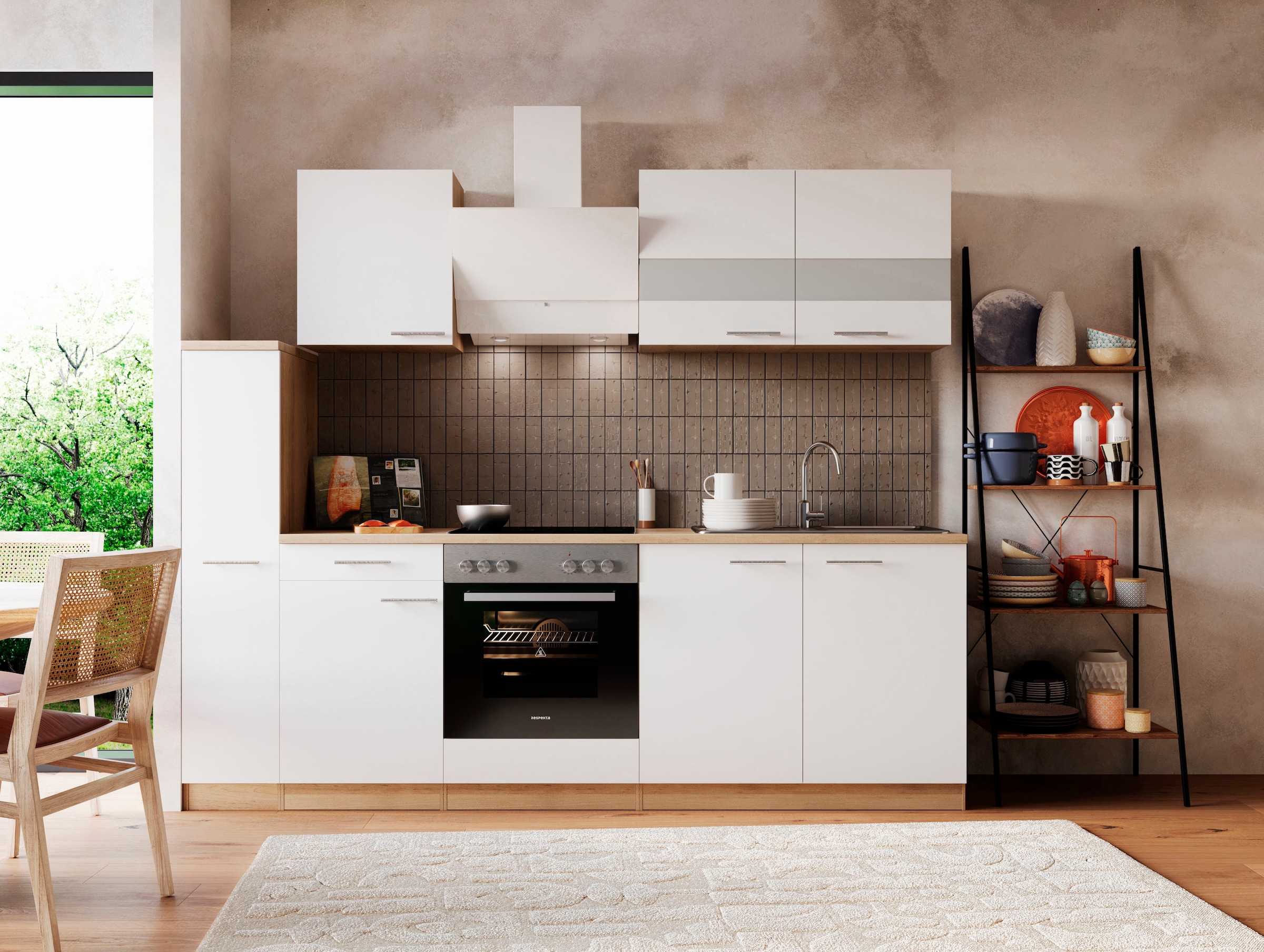 RESPEKTA Küche »Merle« Breite 240 cm, mit Soft-Close, in exklusiver Konfigu günstig online kaufen