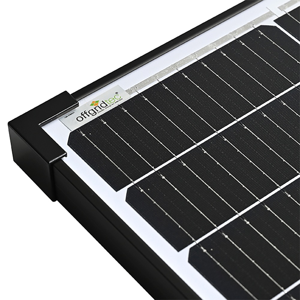 offgridtec Solarmodul »MONO-150 V2 Solarpanel 23V Black Frame«, 2 Bypass Dioden
