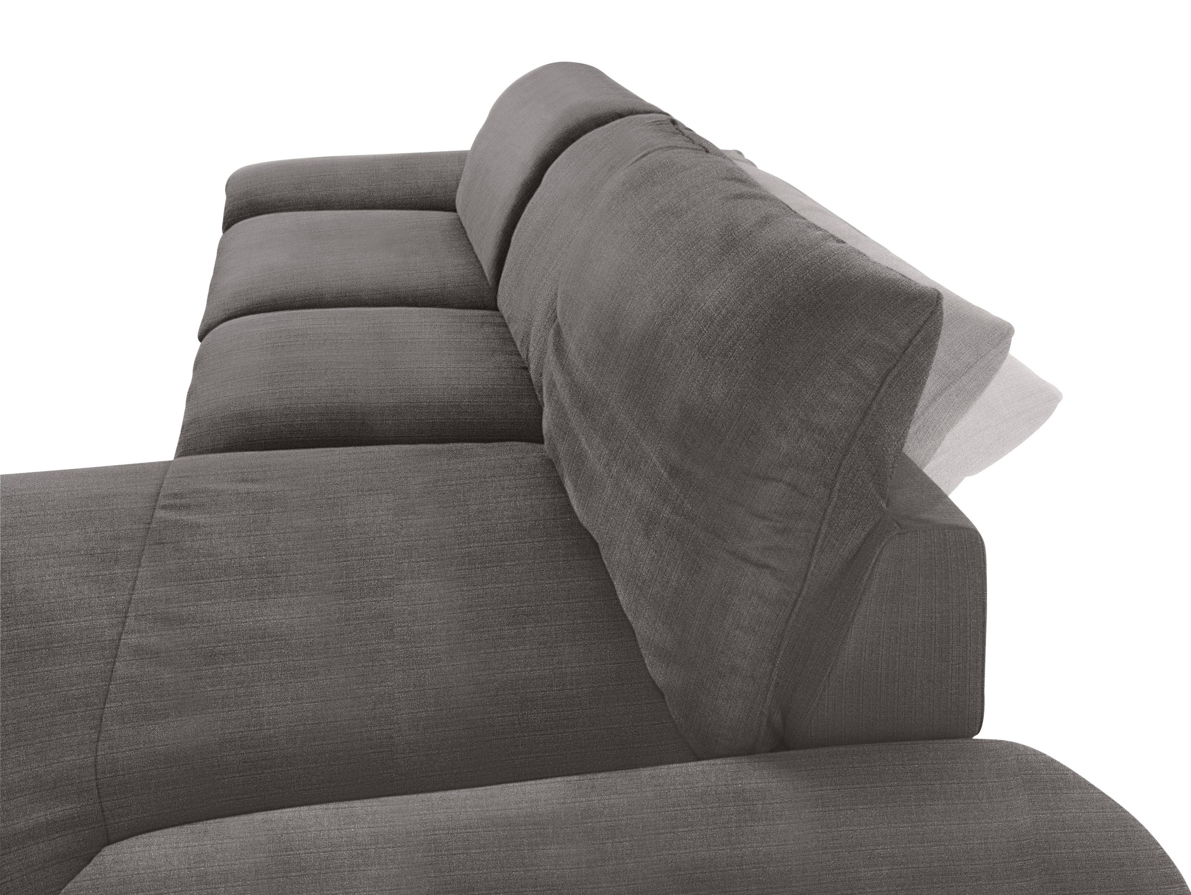 W.SCHILLIG Ecksofa »enjoy&MORE, Designsofa, bequem, zeitlos und elegant, L-Form«, mit Sitztiefenverstellung, Füße silber matt, Breite 340 cm