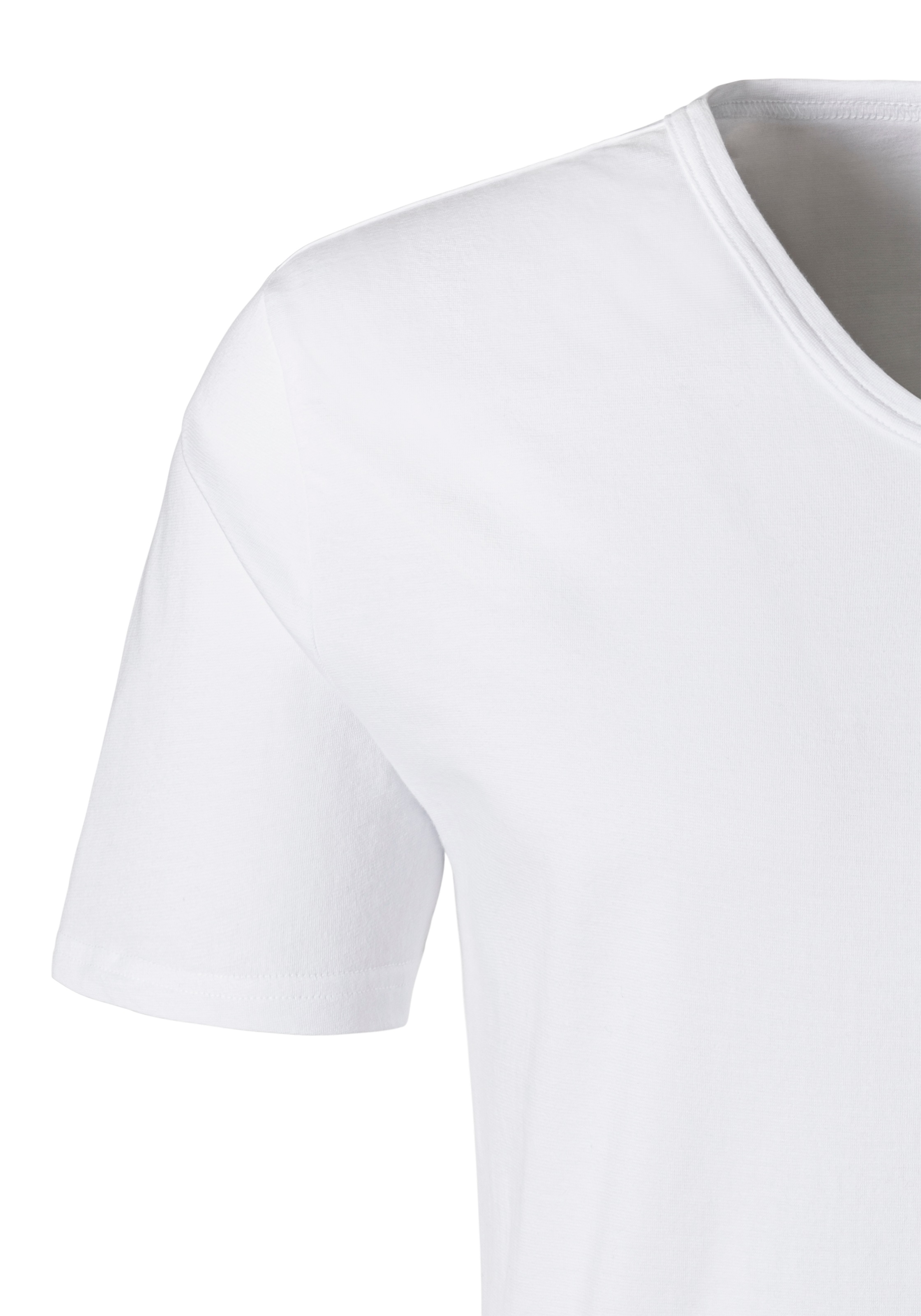 H.I.S Unterziehshirt 2 Stk. mit V-Ausschnitt und kleinem Logo, Unterhemd, T-Shirt