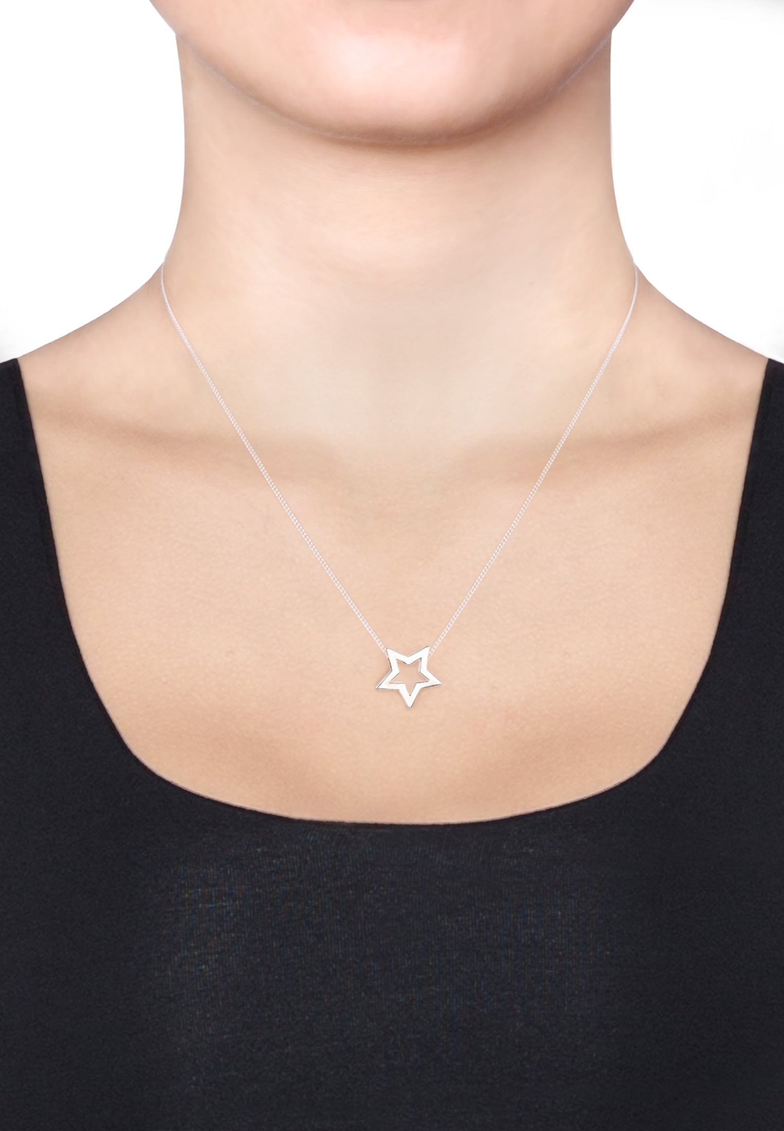 Elli Kette mit Anhänger »Stern Astro Blogger 925 Sterling Silber«