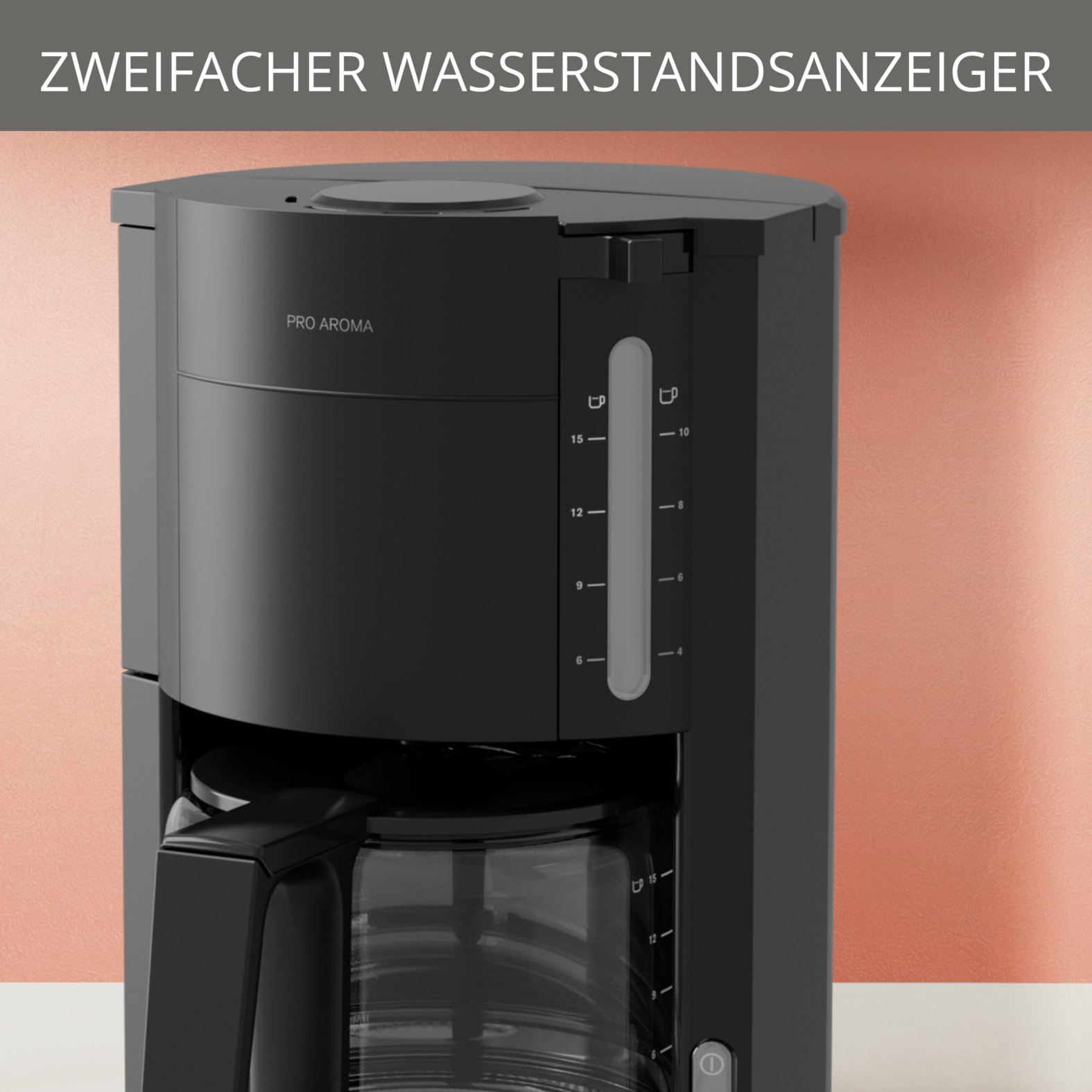 Krups Filterkaffeemaschine »F30908 Pro Aroma« 1,25 l Kaffeekanne mit Glaskanne, 1,25L Füllmenge, 10-15 Tassen, 1050W