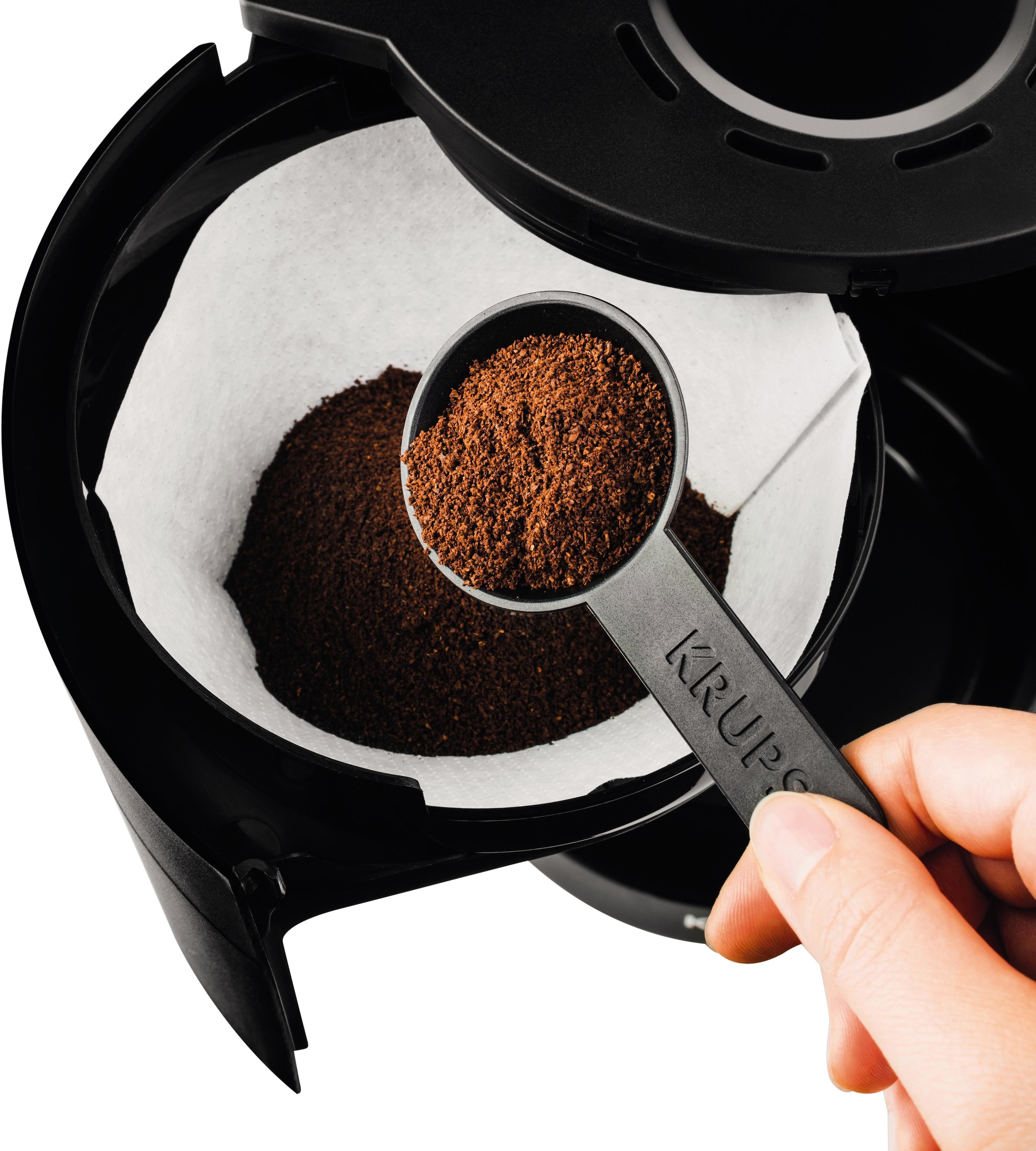 Krups Filterkaffeemaschine »F30908 Pro Aroma«, mit Glaskanne, 1,25L Füllmenge, 10-15 Tassen, 1050W, Schwarz