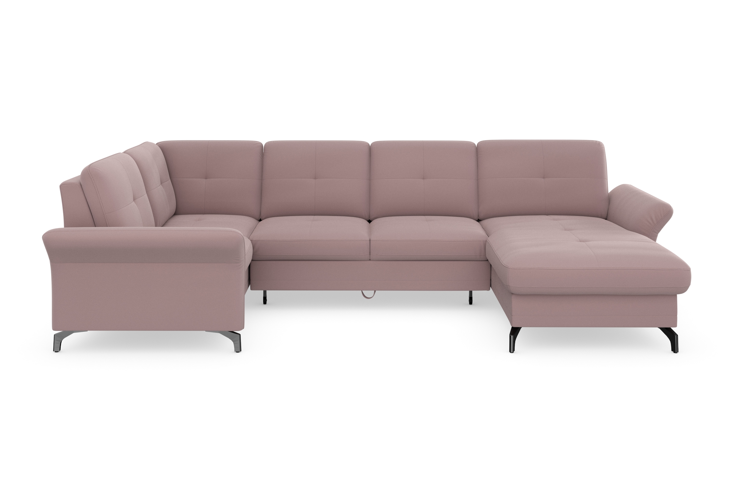 Home affaire Wohnlandschaft »Calando U-Form« wahlweise mit Bettfunktion, Be günstig online kaufen