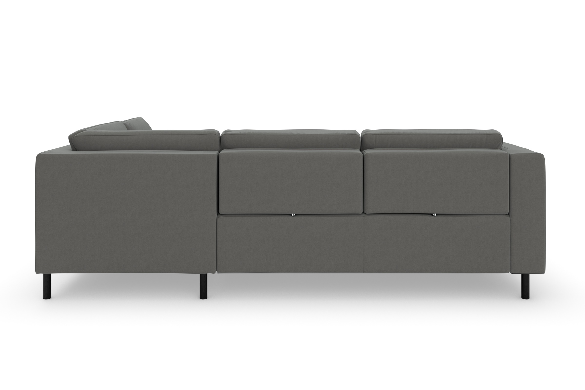 sit&more Ecksofa »Olsen L-Form«, inklusive Sitztiefenverstellung, wahlweise mit Bettfunktion, 15cm hoch