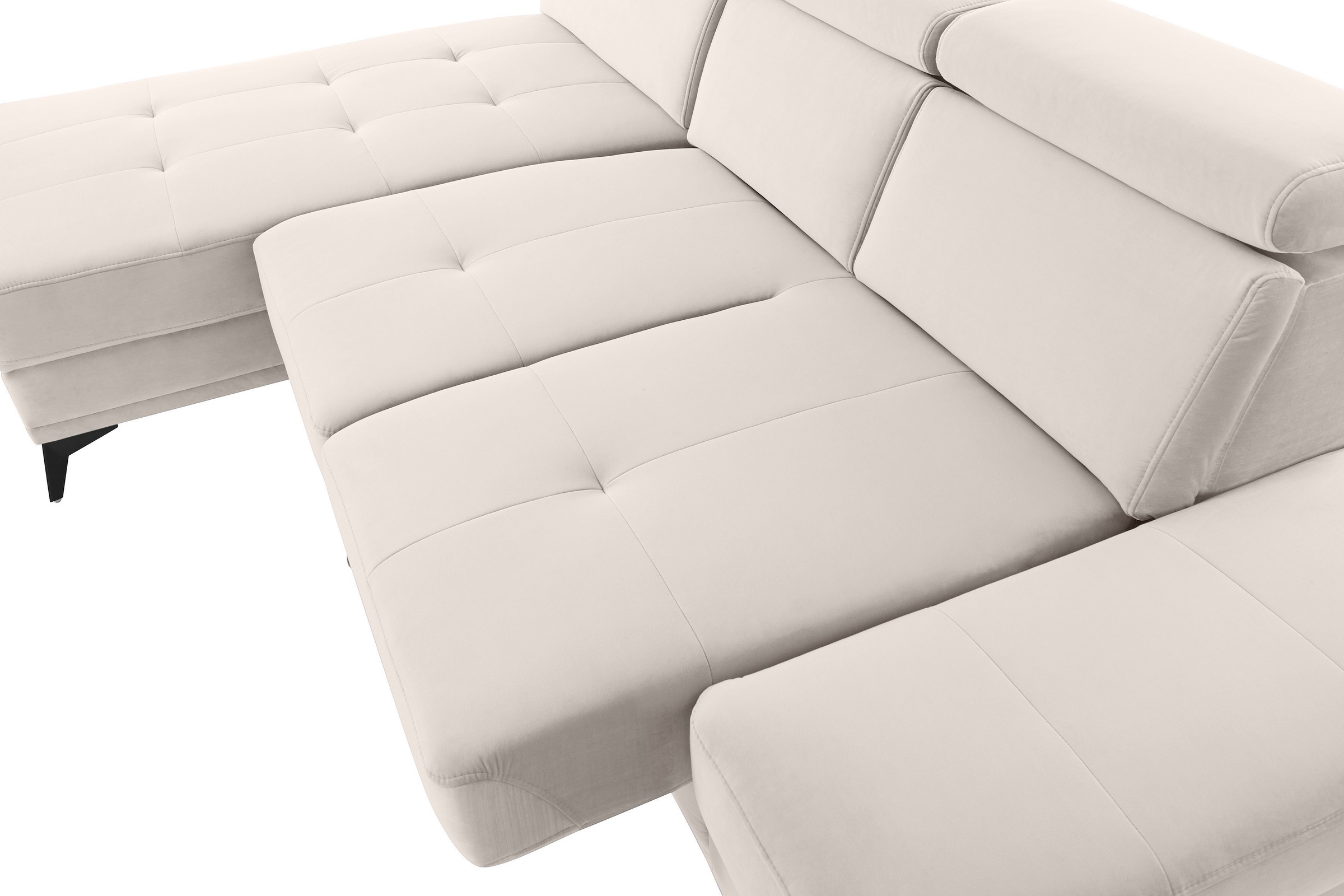 INOSIGN Ecksofa »Cardiz L-Form«, inkl.Kopfteilverstellung und Federkern wahlweise mit Bettfunktion