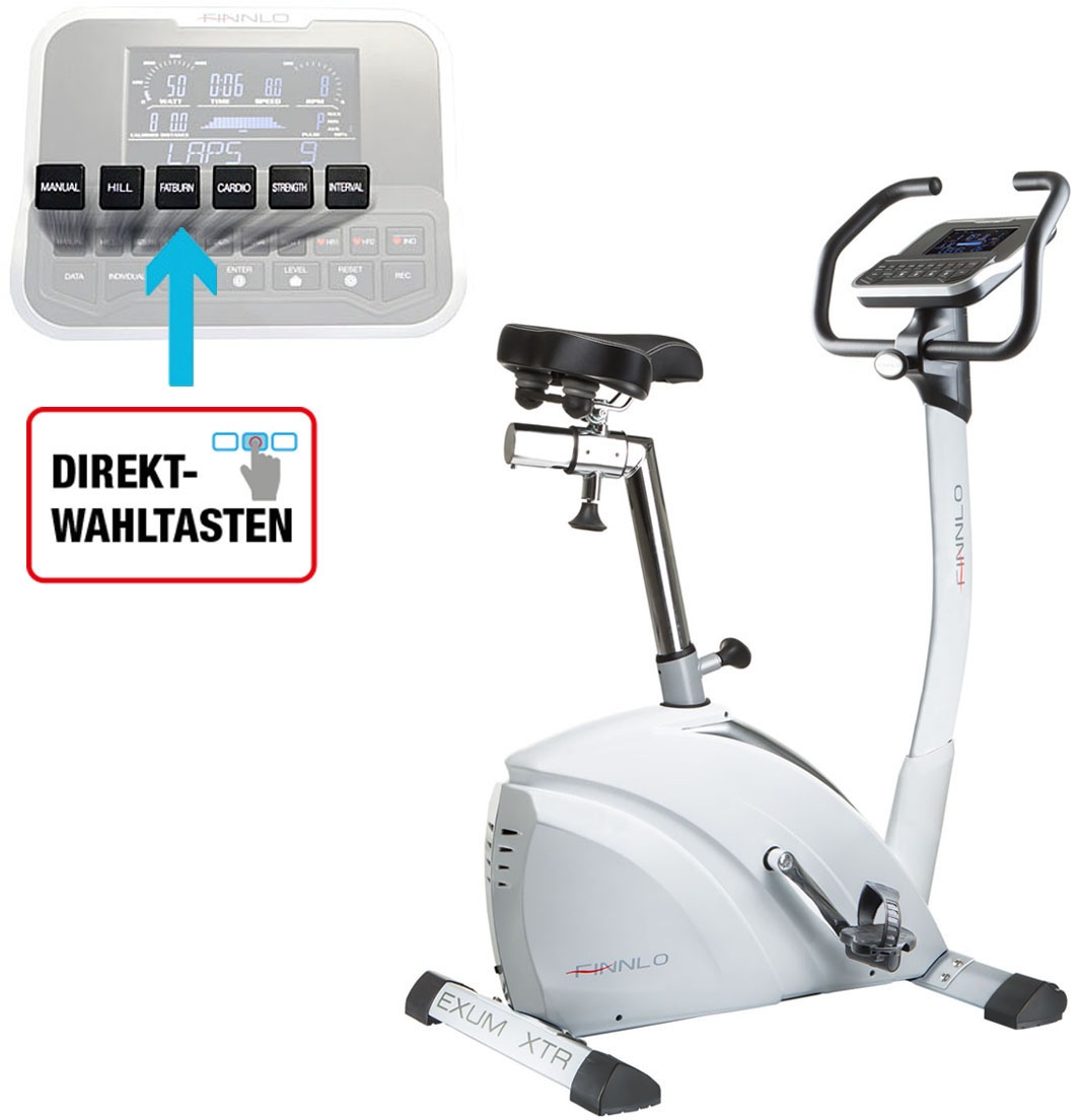 Finnlo by Hammer Ergometer »Exum XTR BT«, (mit Tablet-Halterung), Schwungmasse ca. 12 kg, 24 Widerstandsstufen