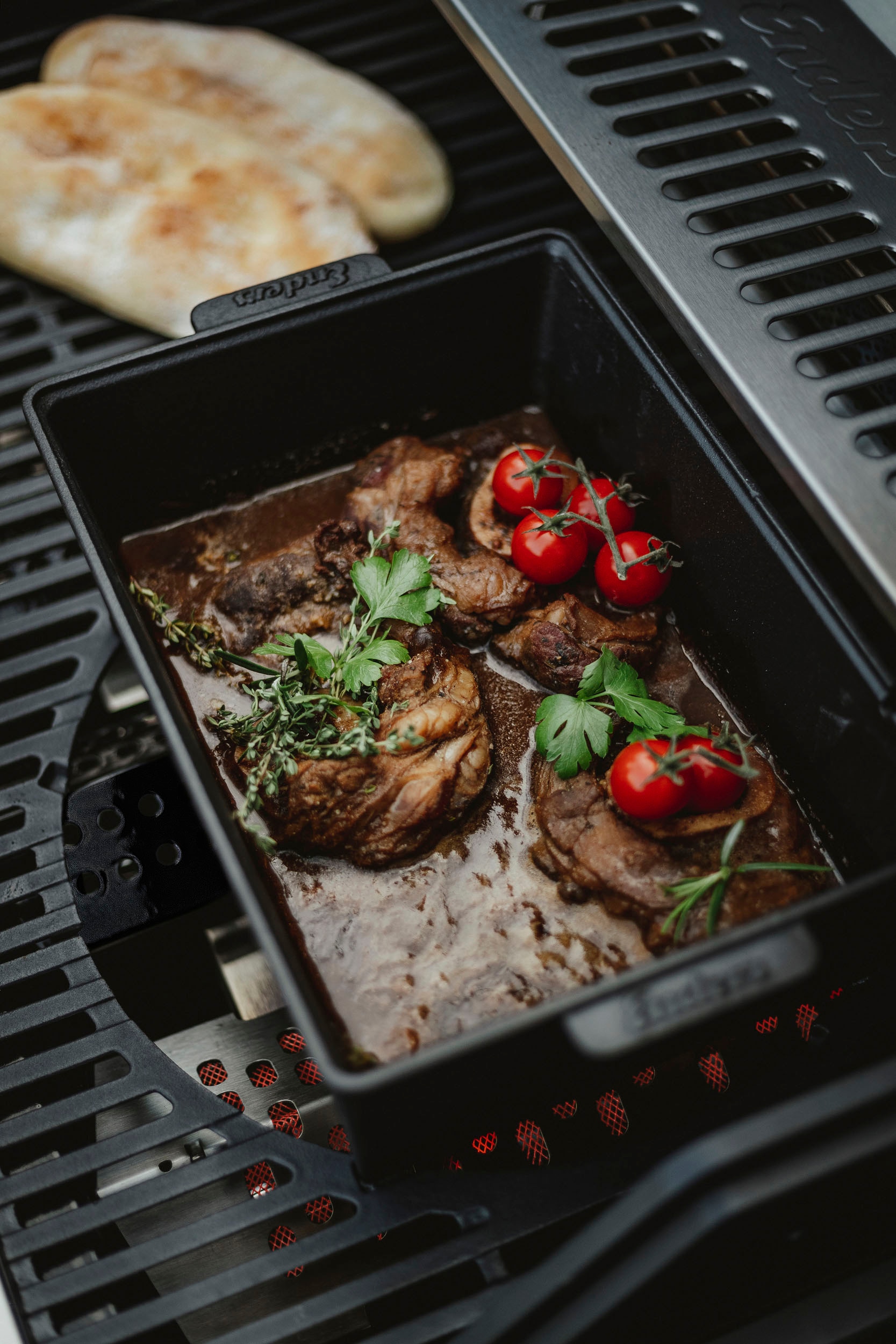 Enders® Feuertopf »Switch Grid Dutch Oven, Rib Roaster«, Gusseisen, Fassungsvermögen: 5,5 Liter, BxLxH: 34,5x22,5x13 cm