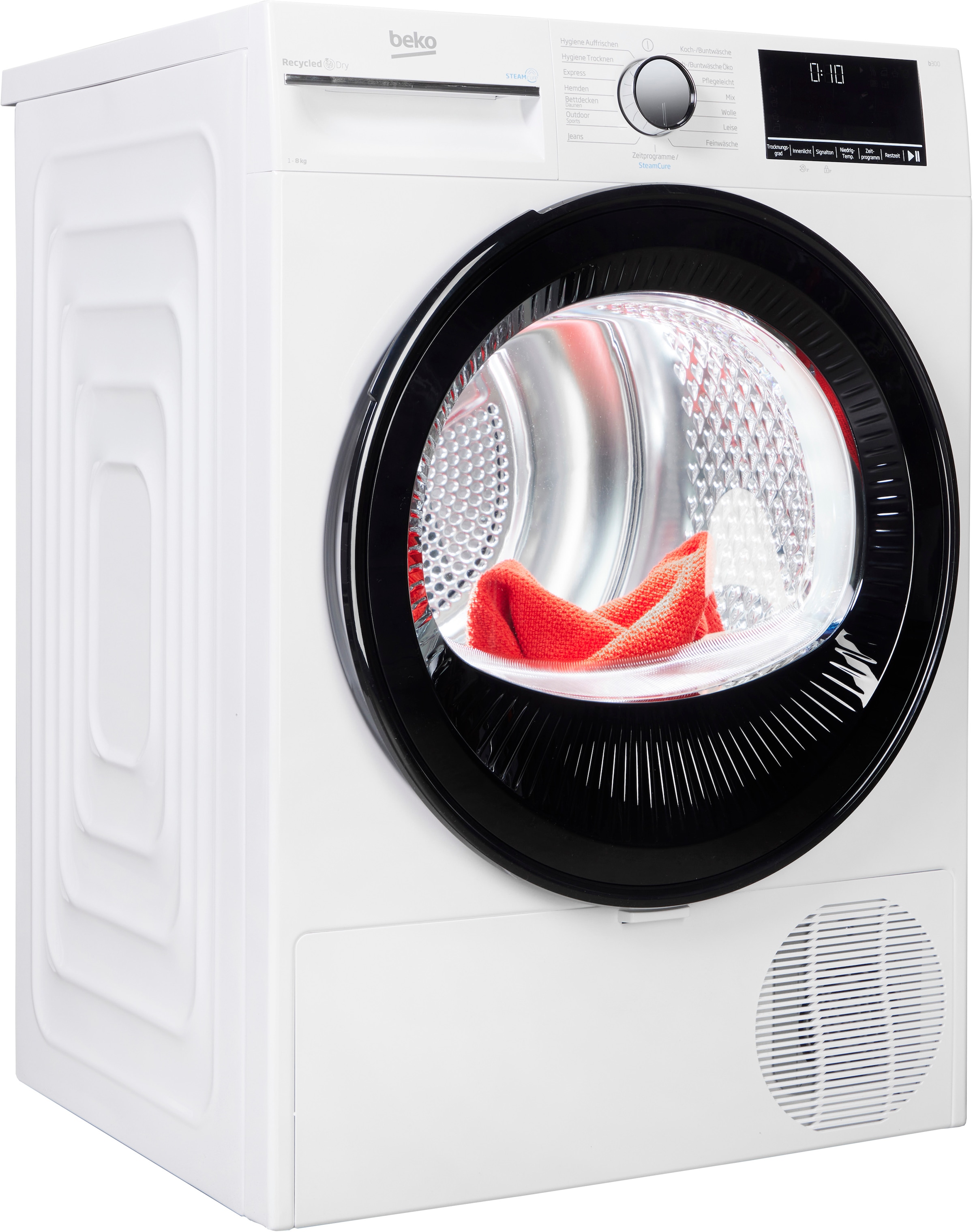 BEKO Wärmepumpentrockner »B3TO82C9W«, Multifunktionsdisplay