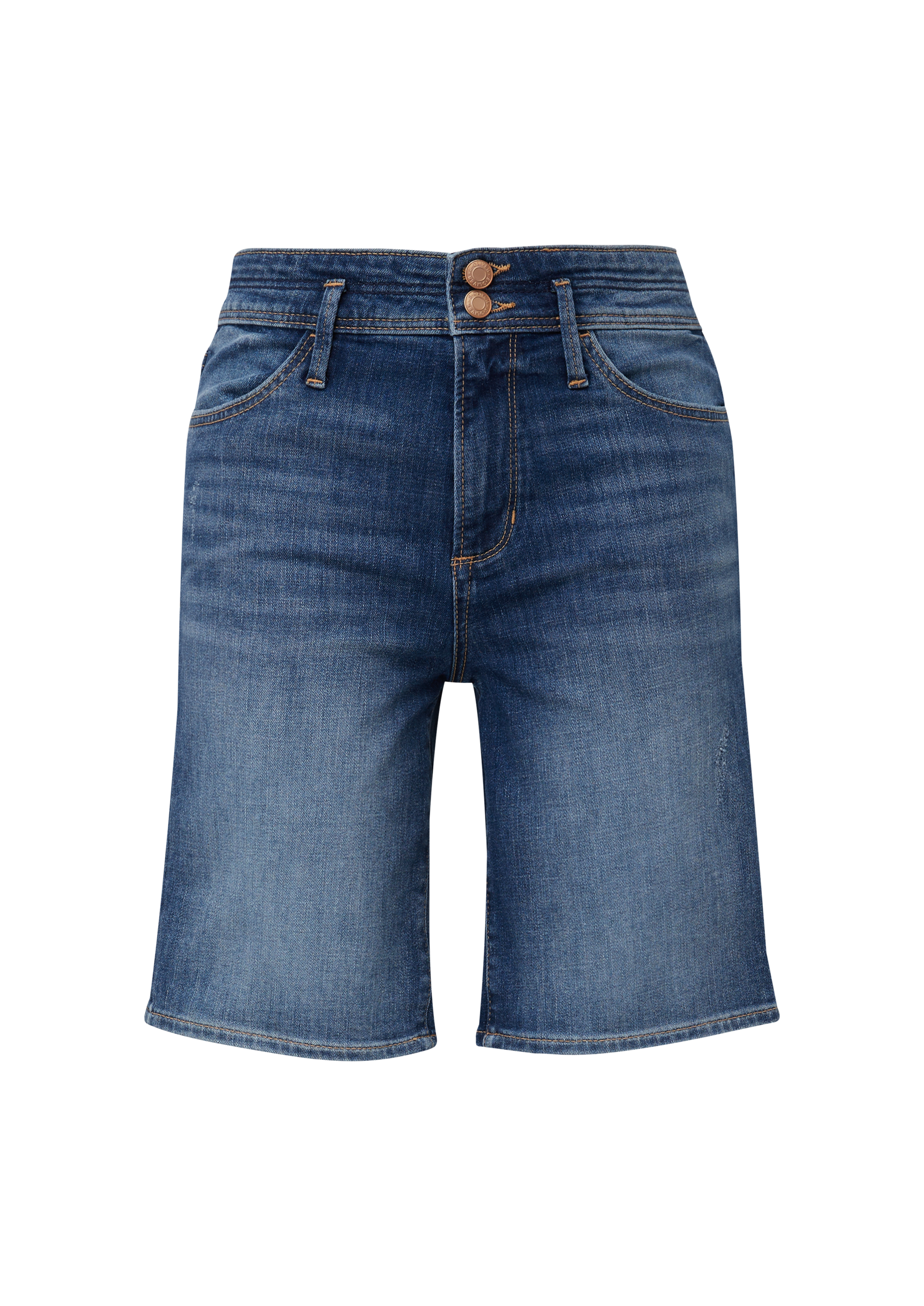 s.Oliver Jeansbermudas, in blauer Waschung