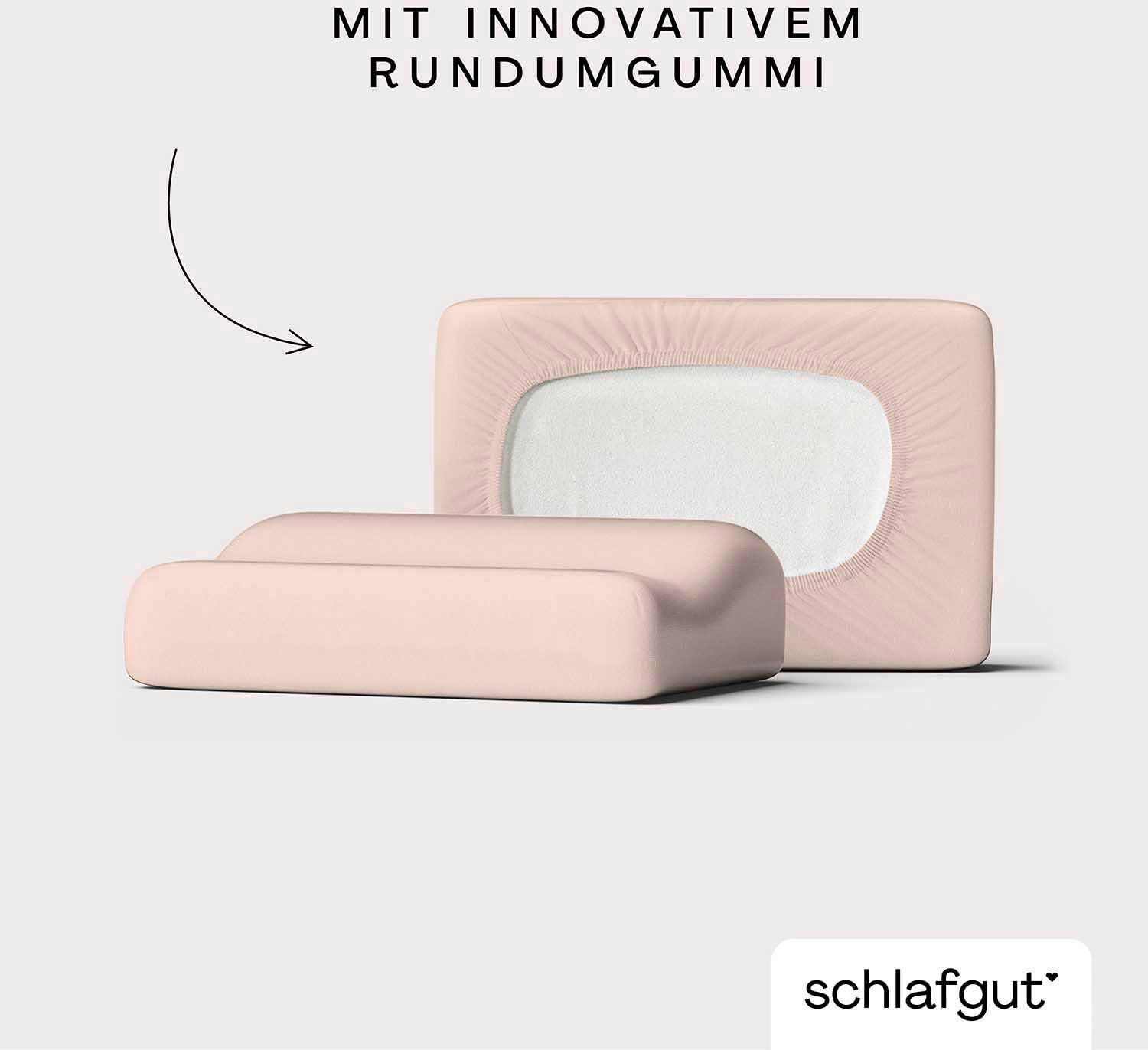 Schlafgut Kissenbezug »Pure flexibler Kissenbezug für Nackenstützkissen«, (1 St.), Bio-Baumwolle mit Elasthan, mit Gummizug, bügelfrei