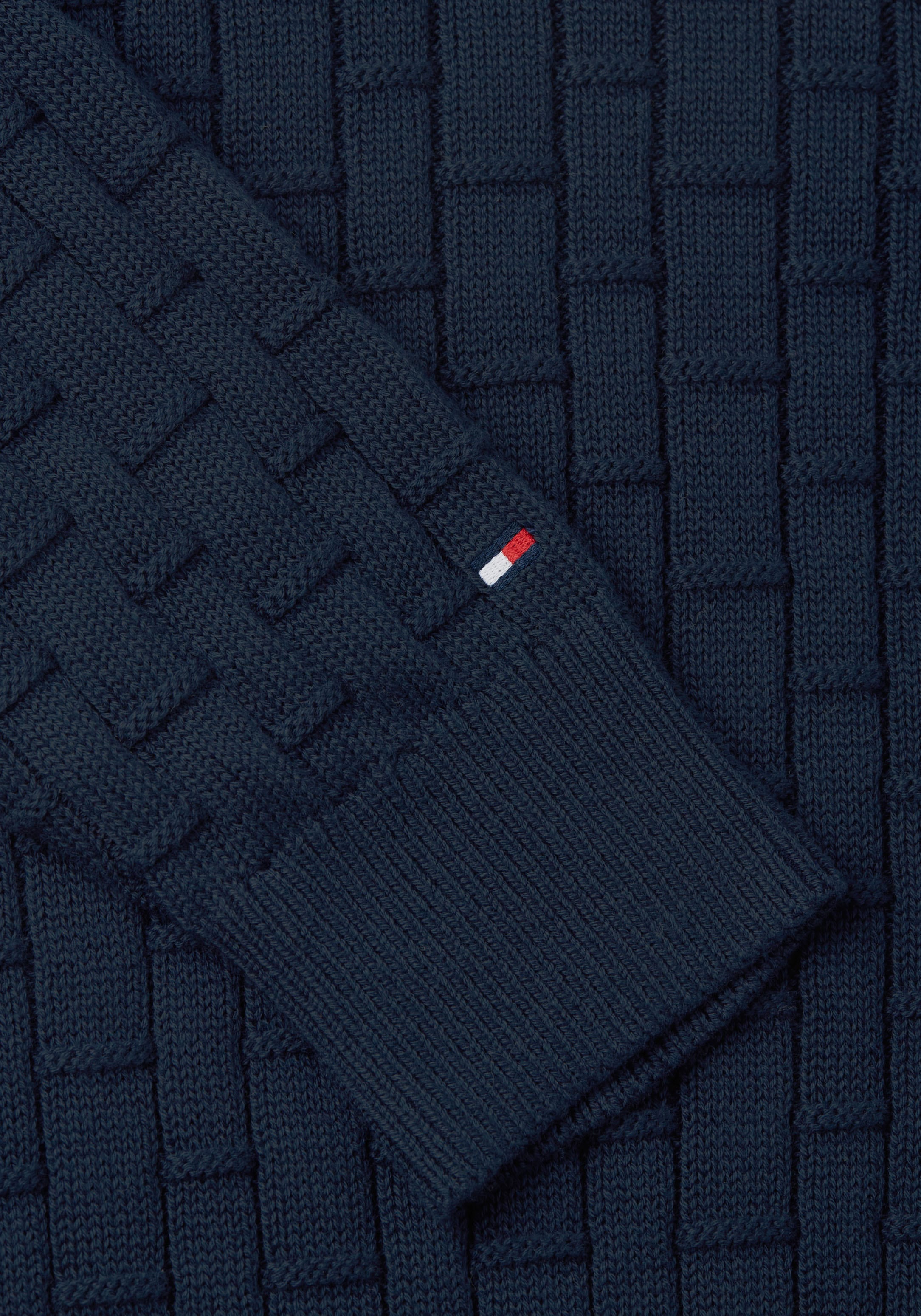 Tommy Hilfiger Big & Tall Rundhalspullover »BT-MOCK CABLE CREW NECK« Große Größen