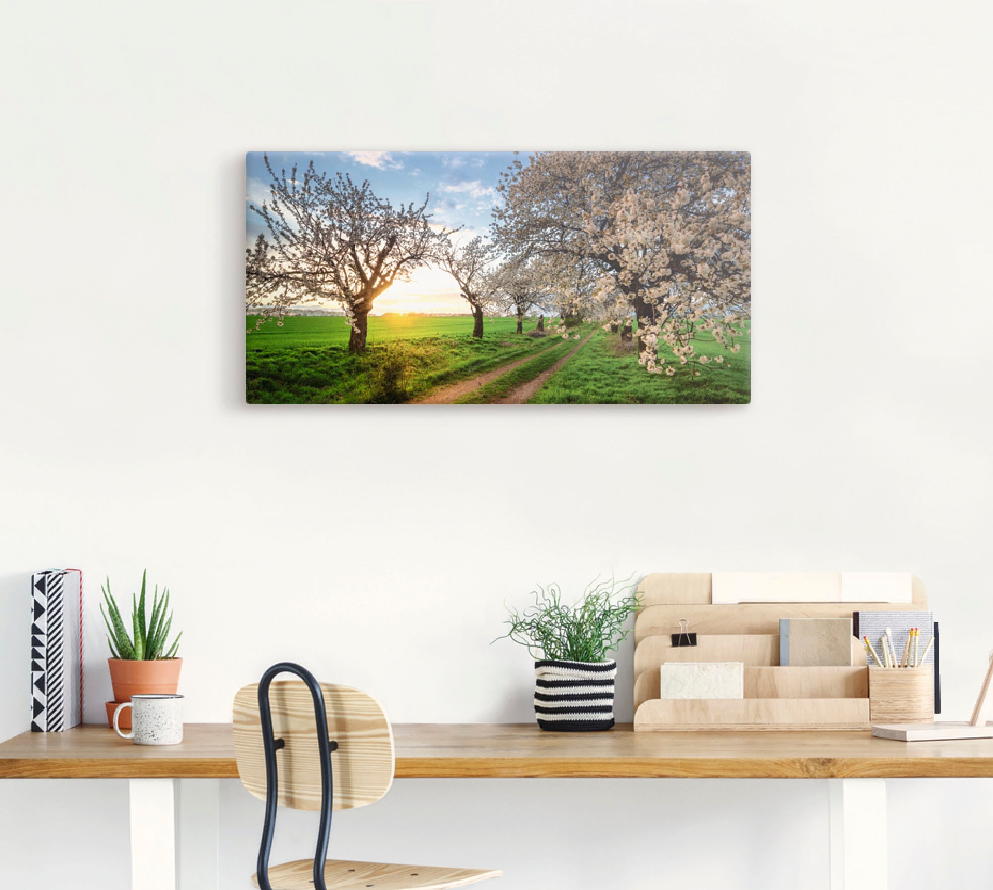 Artland Wandbild »Kirschallee« Felder 1 Stk. tlg. als Leinwandbild, Poster, günstig online kaufen