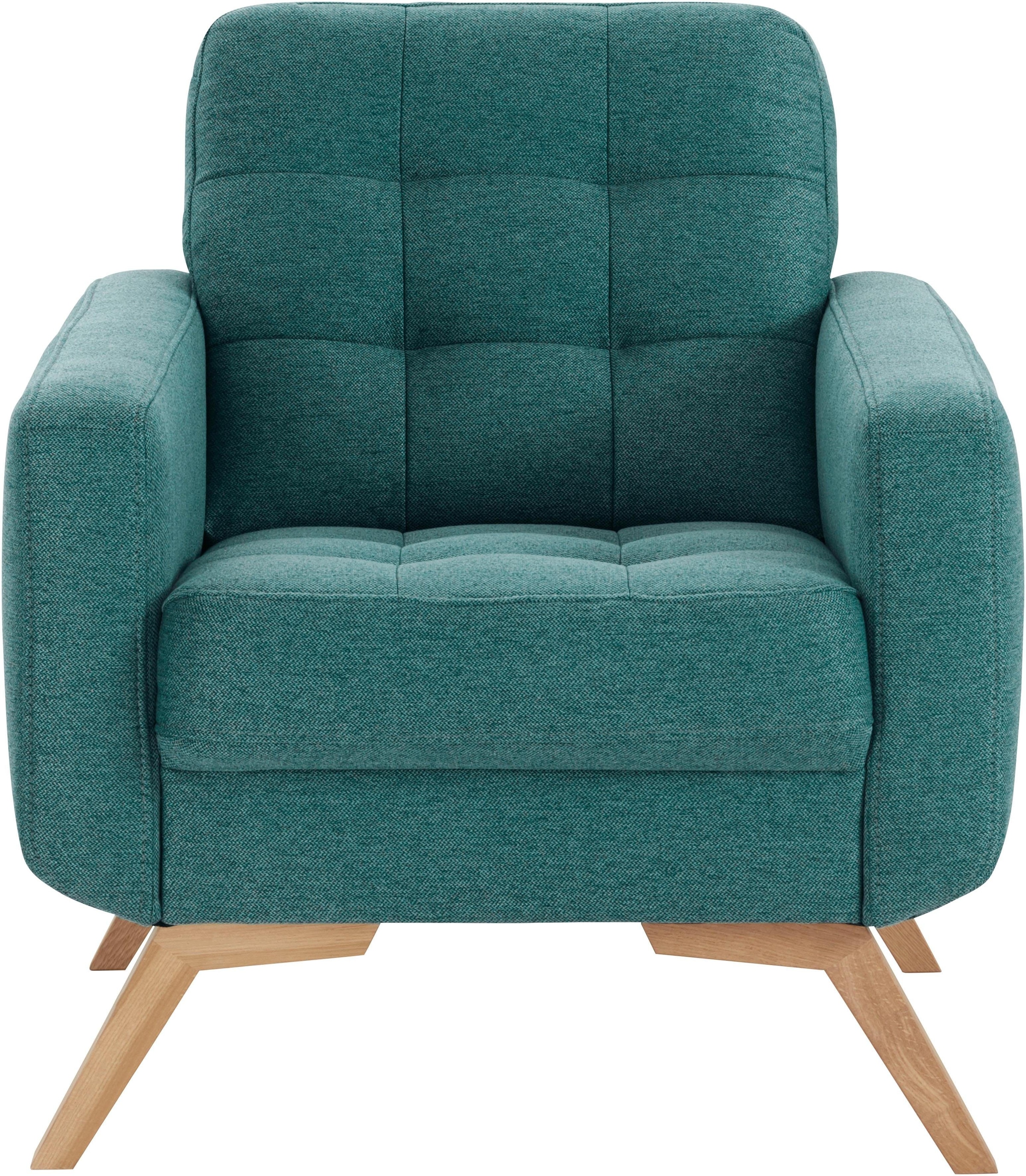 exxpo - sofa fashion Sessel »Fiord, Loungesessel«, aktuelles Design, tolle Detailverarbeitung im Sitz und Rücken