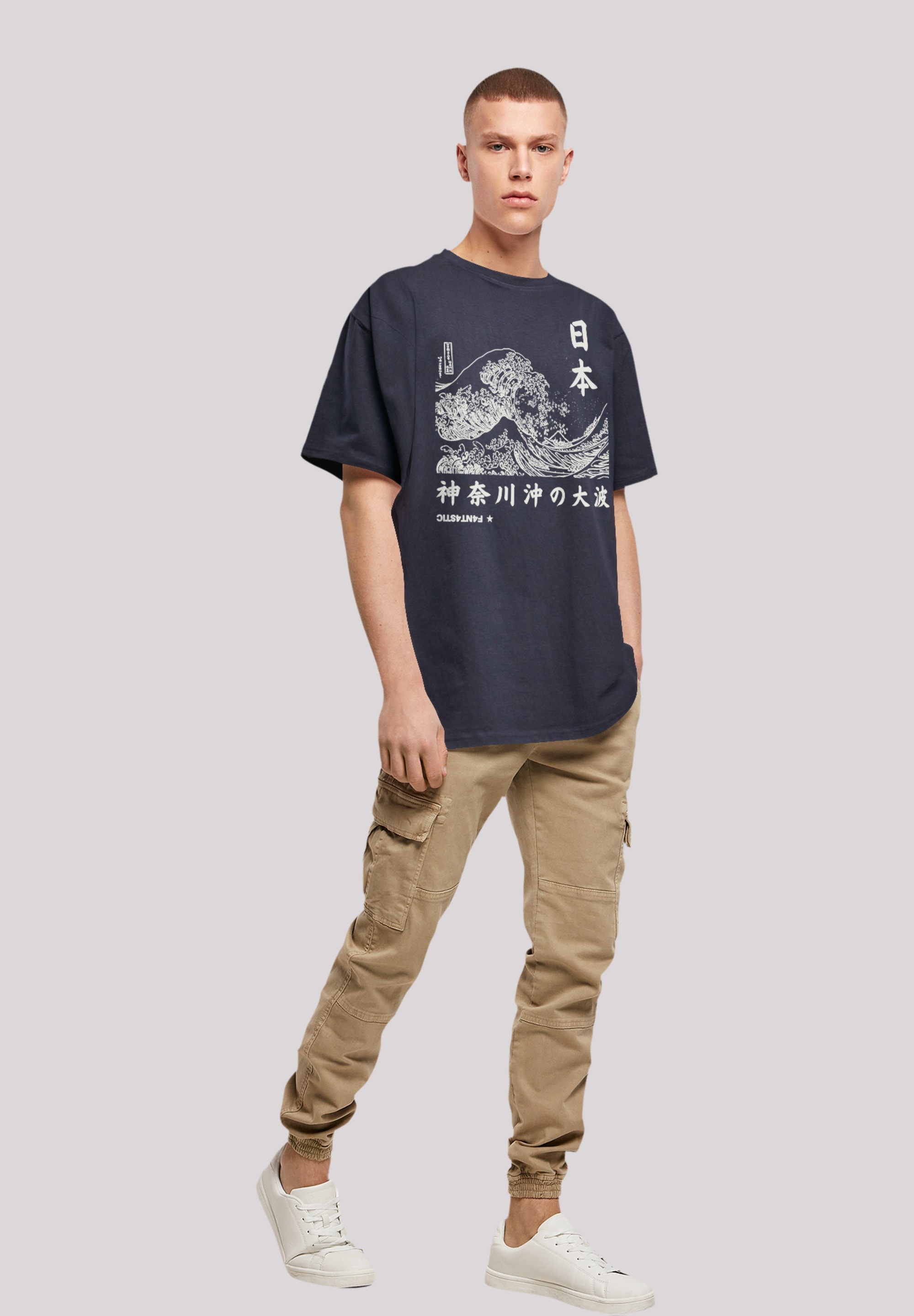 T-Shirt F4NT4STIC Keine T-Shirt Kanagawa »F4NT4STIC kaufen Welle Heavy Japan«, Oversize Angabe