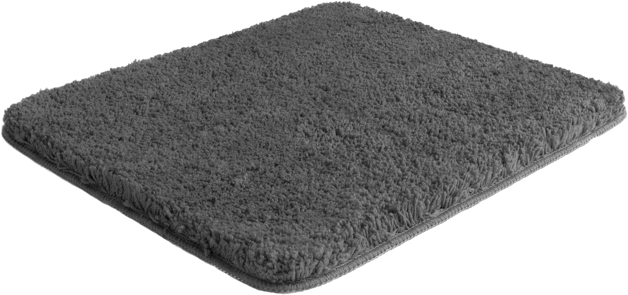 my home Badematte »Sanremo, Badvorleger, Badezimmer Teppich, sehr weich«, rutschhemmend beschichtet, fußbodenheizungsgeeignet-schnell trocknend, Badteppich, unifarben, rechteckig, rund & als 3-tlg. Set erhältlich