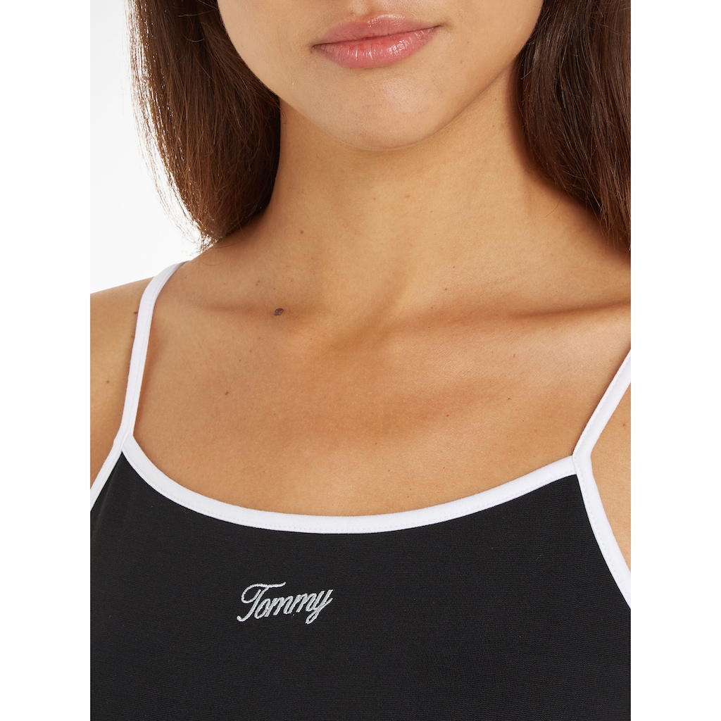 Tommy Jeans Spaghettitop »TJW SLIM SCRIPT BINDING TOP«, mit Tommy Jeans Logo-Schriftzug