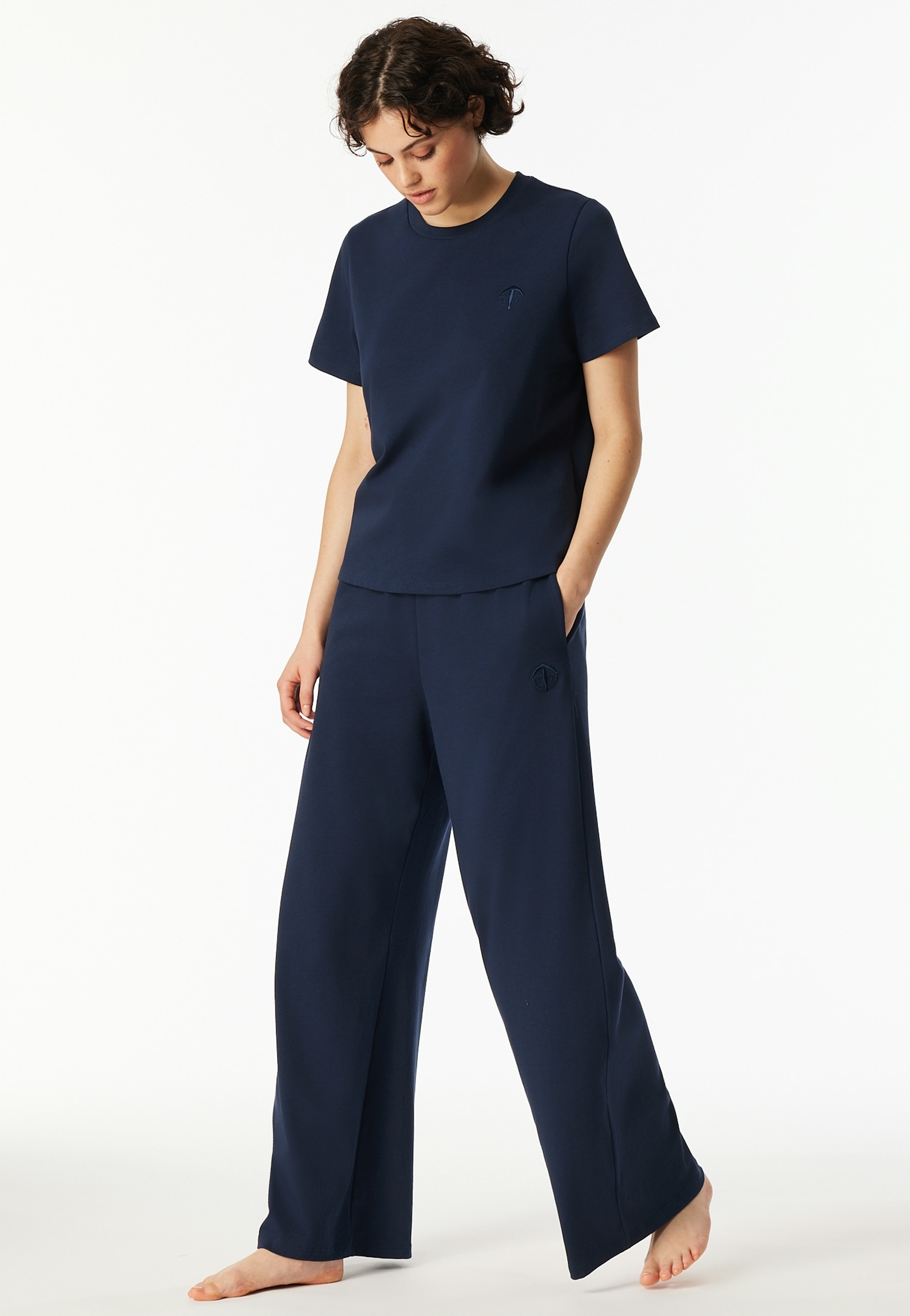 Schiesser Loungehose »SCHIESSER 150 YEARS«, seitliche Taschen, weites Bein